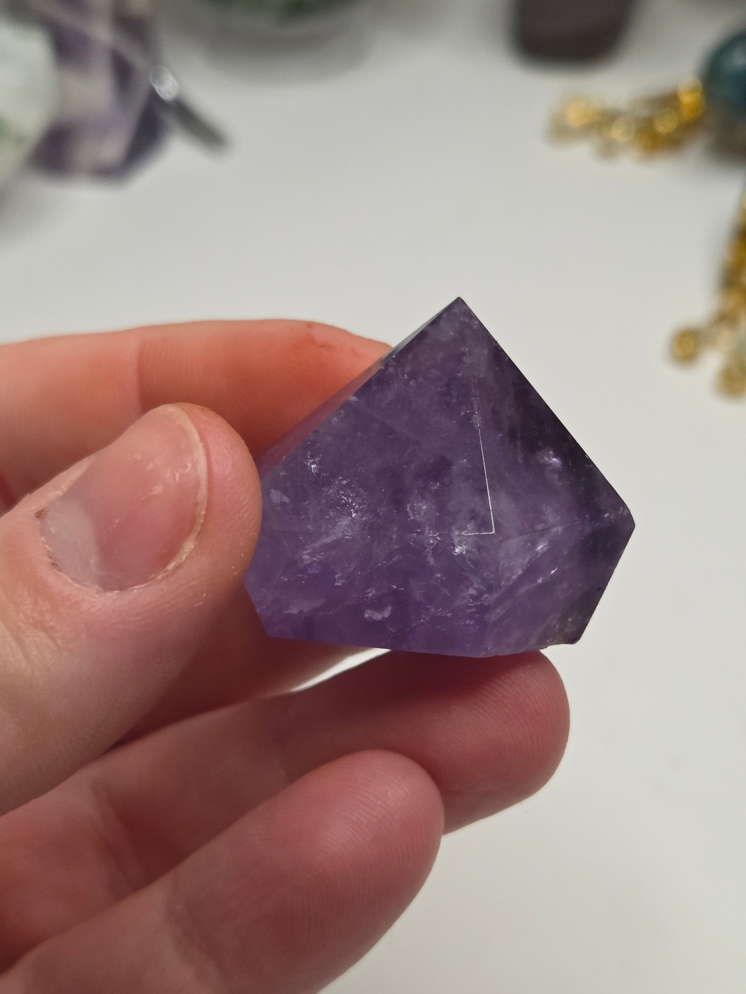 Purple Amethyst crystal cupcake