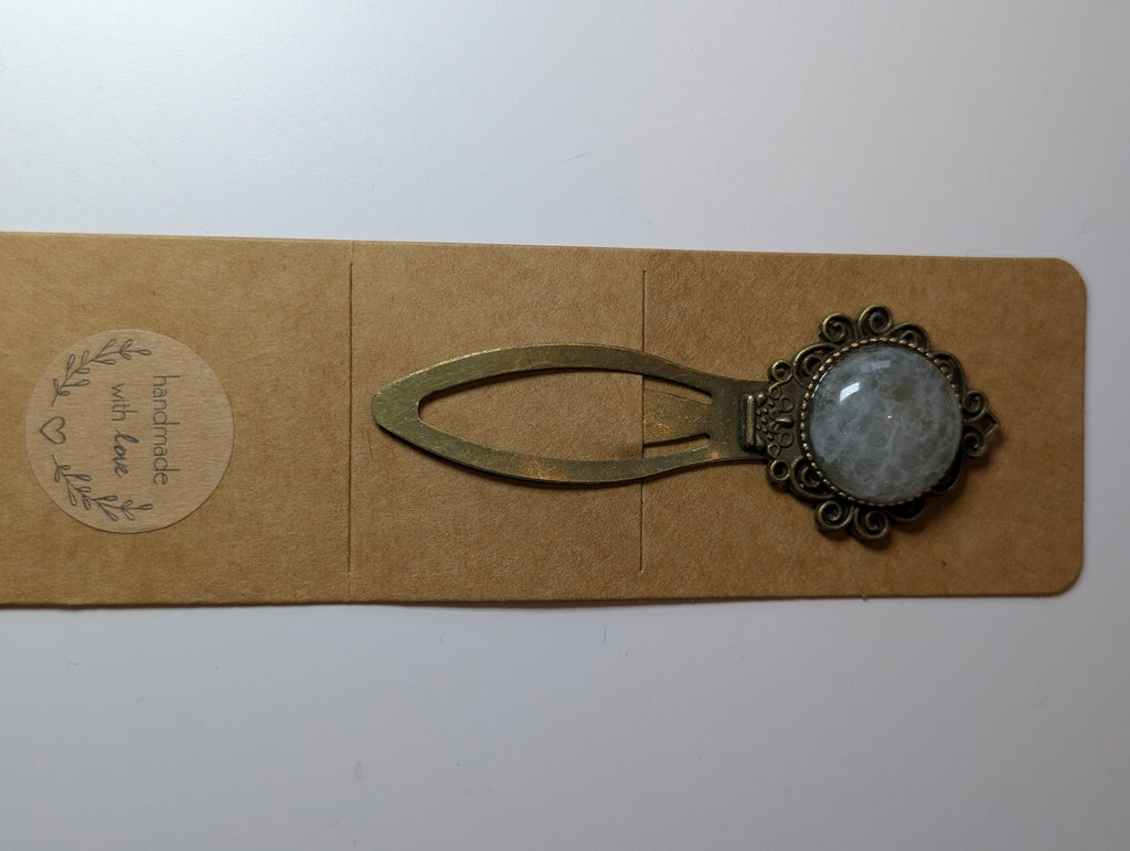Clear quartz crystal bookmark