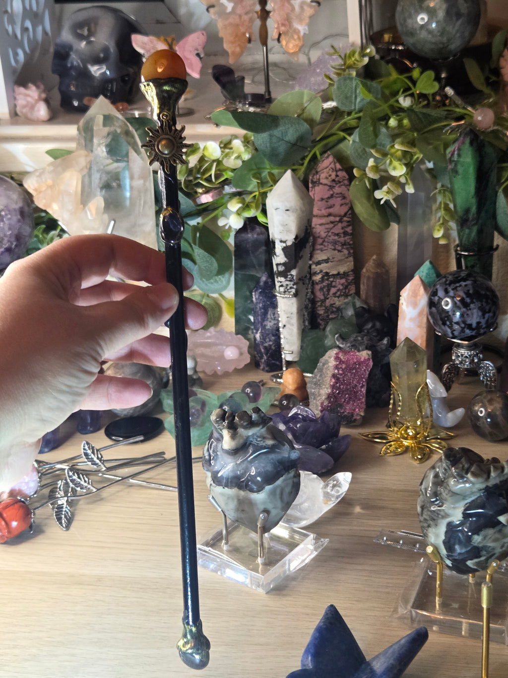 Crystal wand