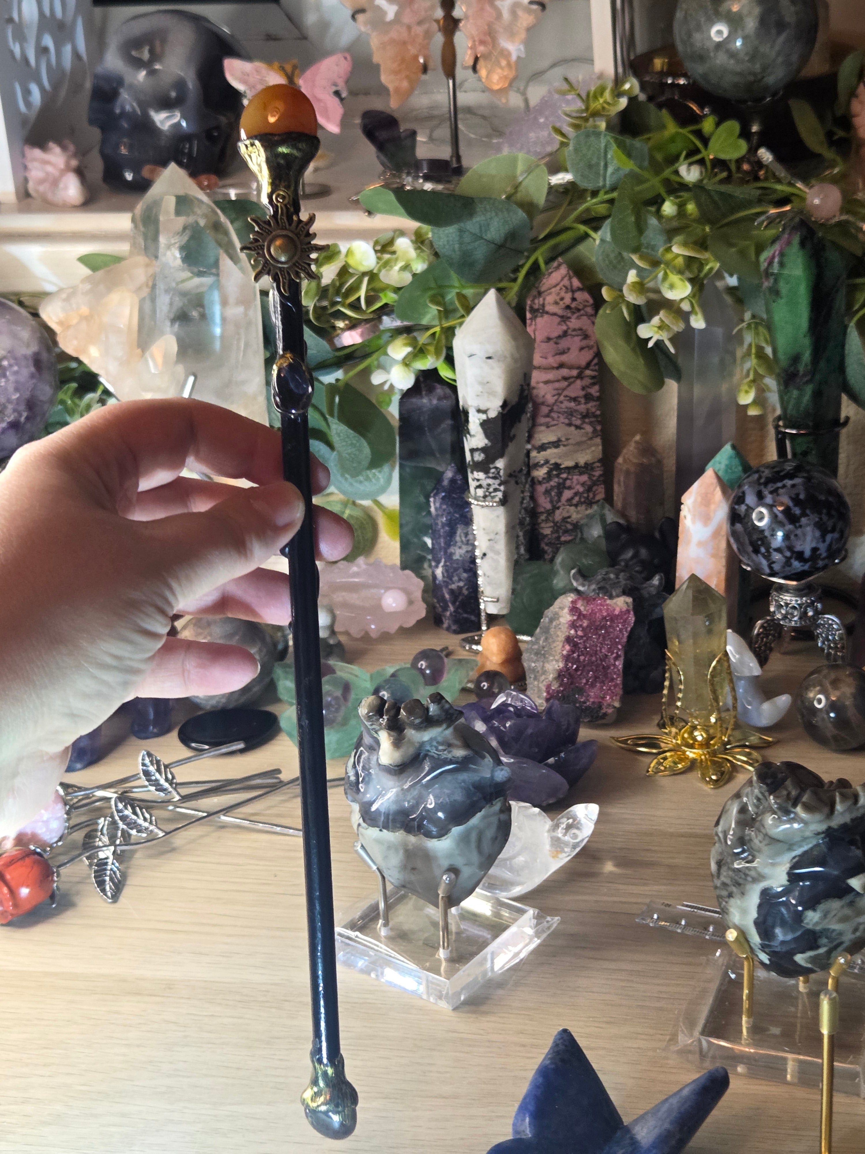 Crystal wand