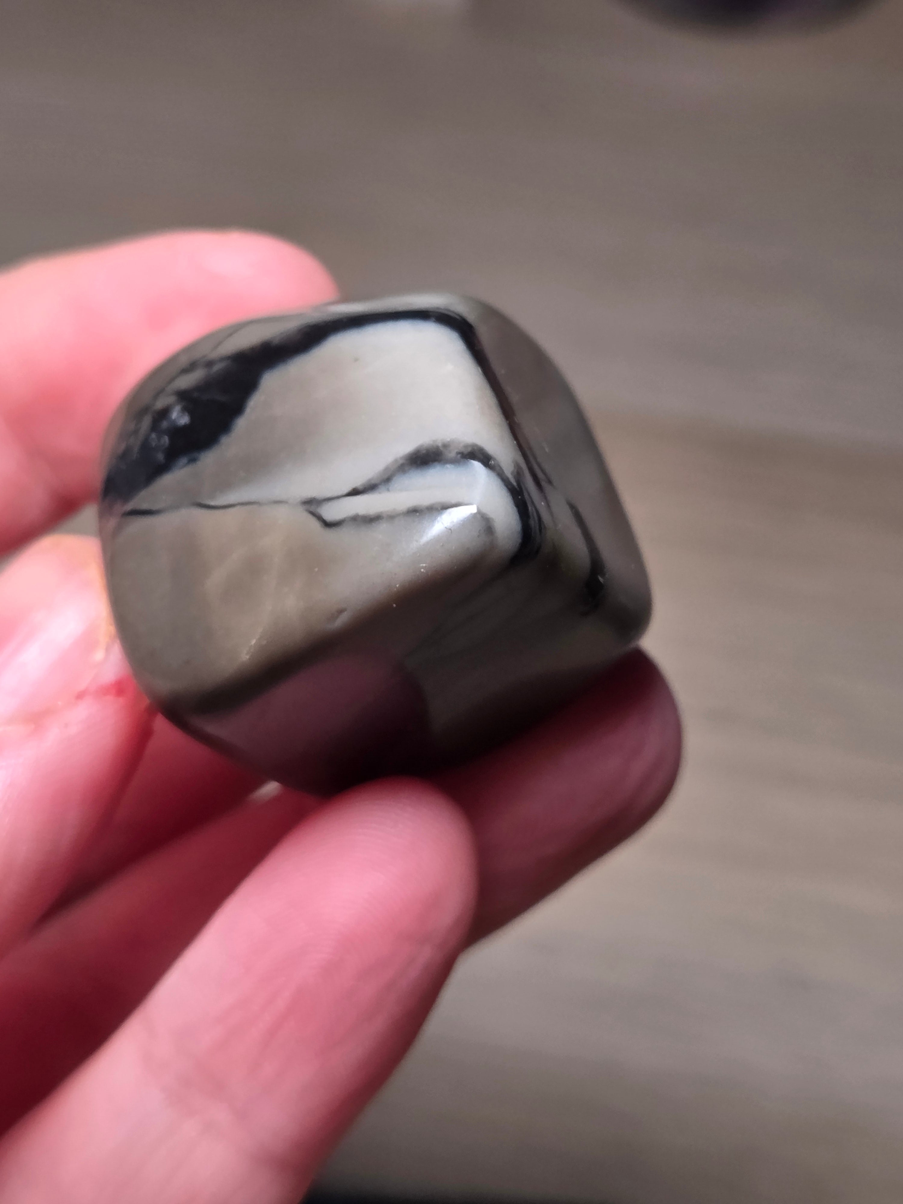 Volcano Agate crystal cube