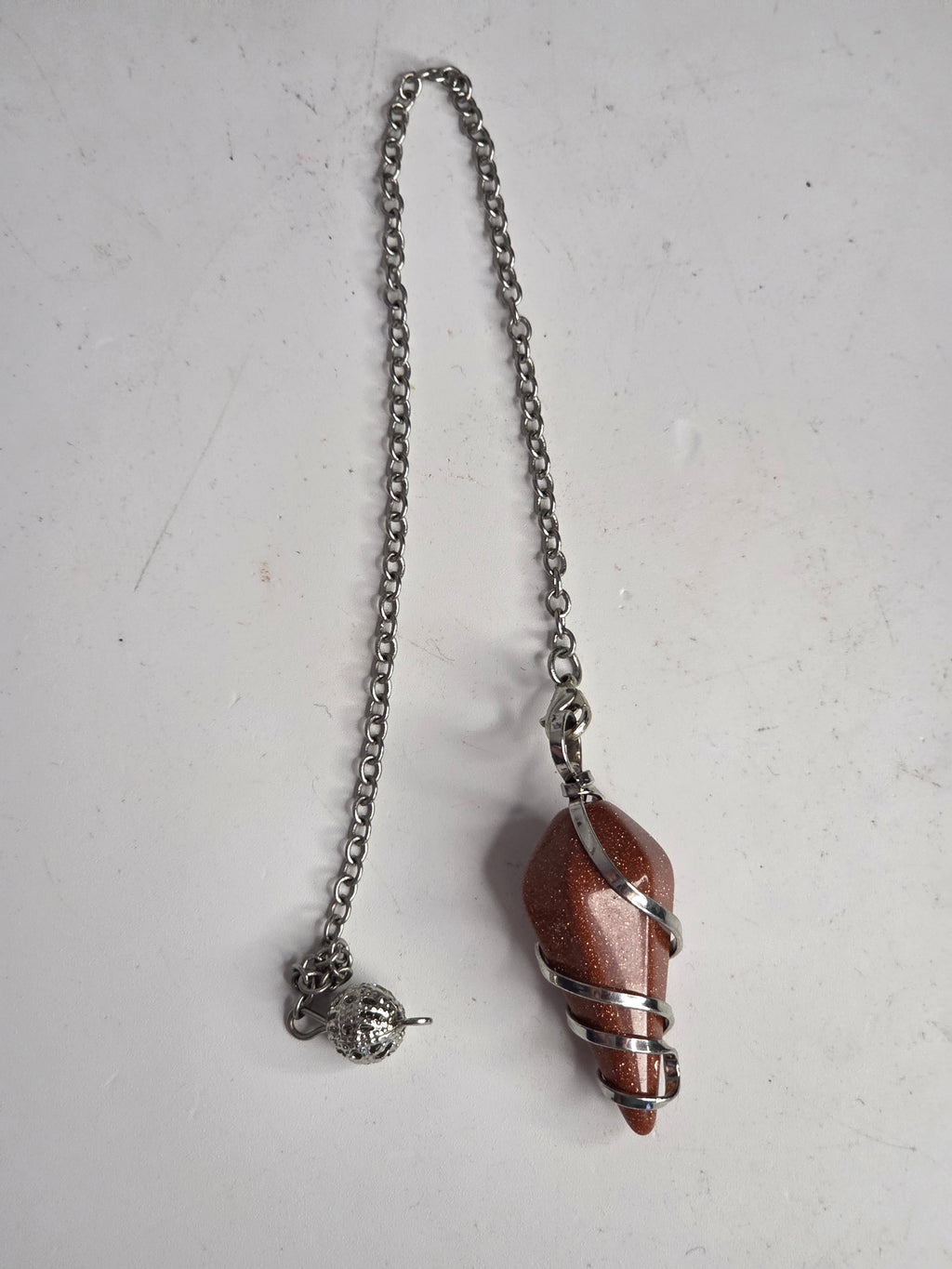 Red jasper pendulum