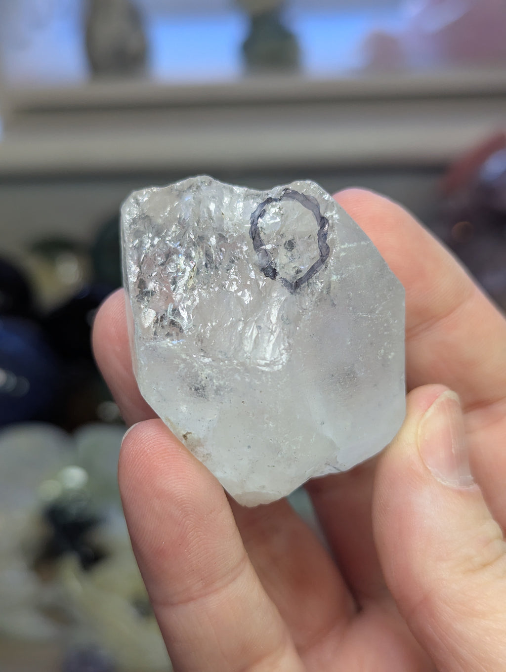 Amazing enhydro crystal specimen