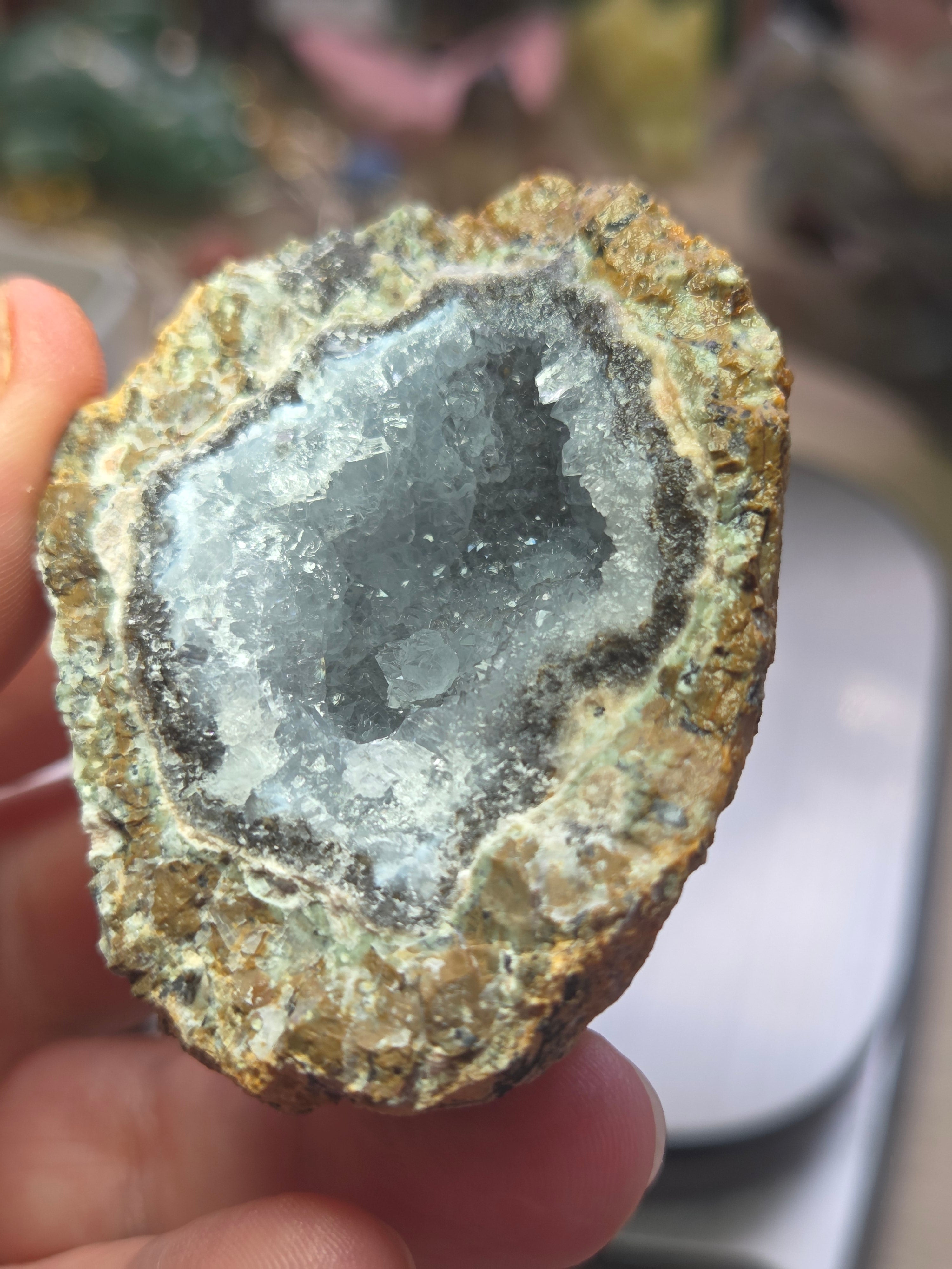 Raw Geode crystal specimen