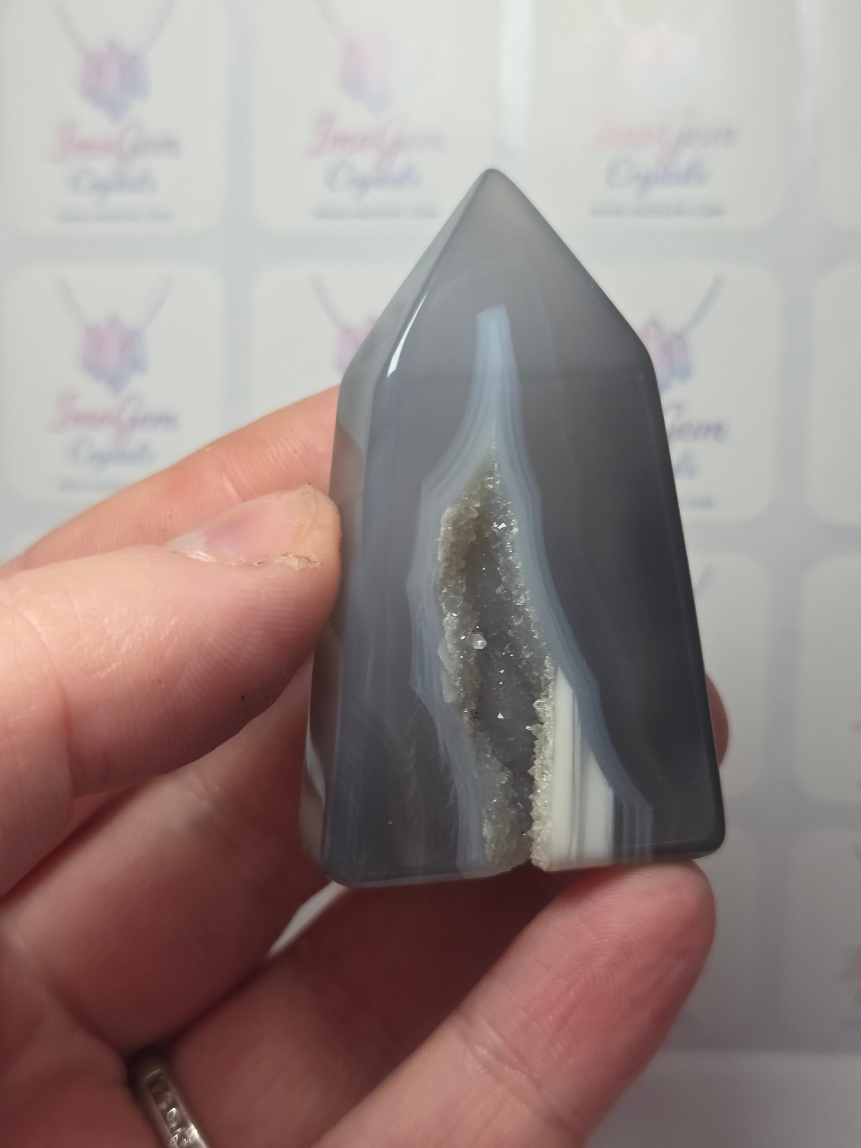 Stunning duzy agate crystal tower