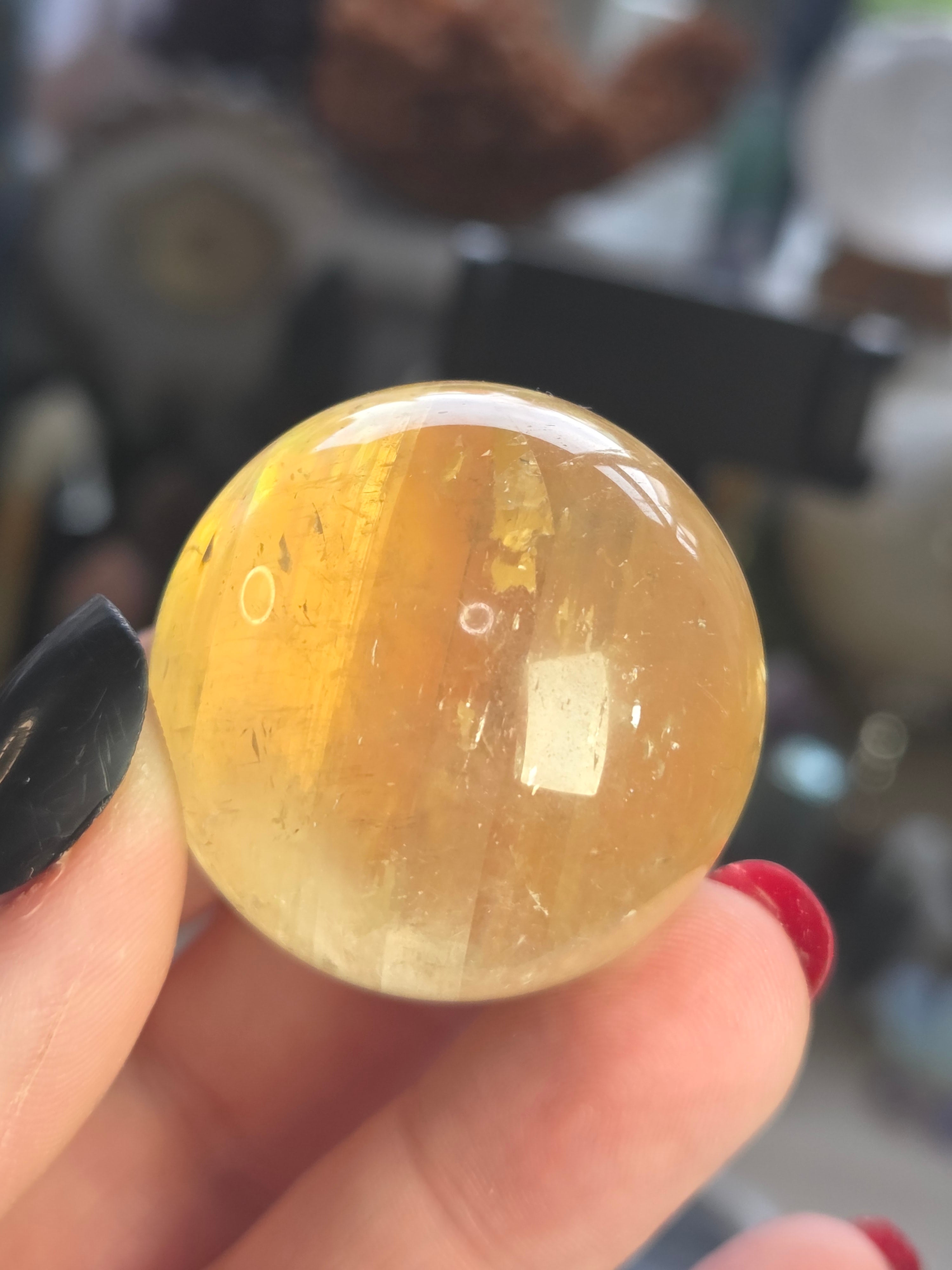 Small Citrine crystal sphere