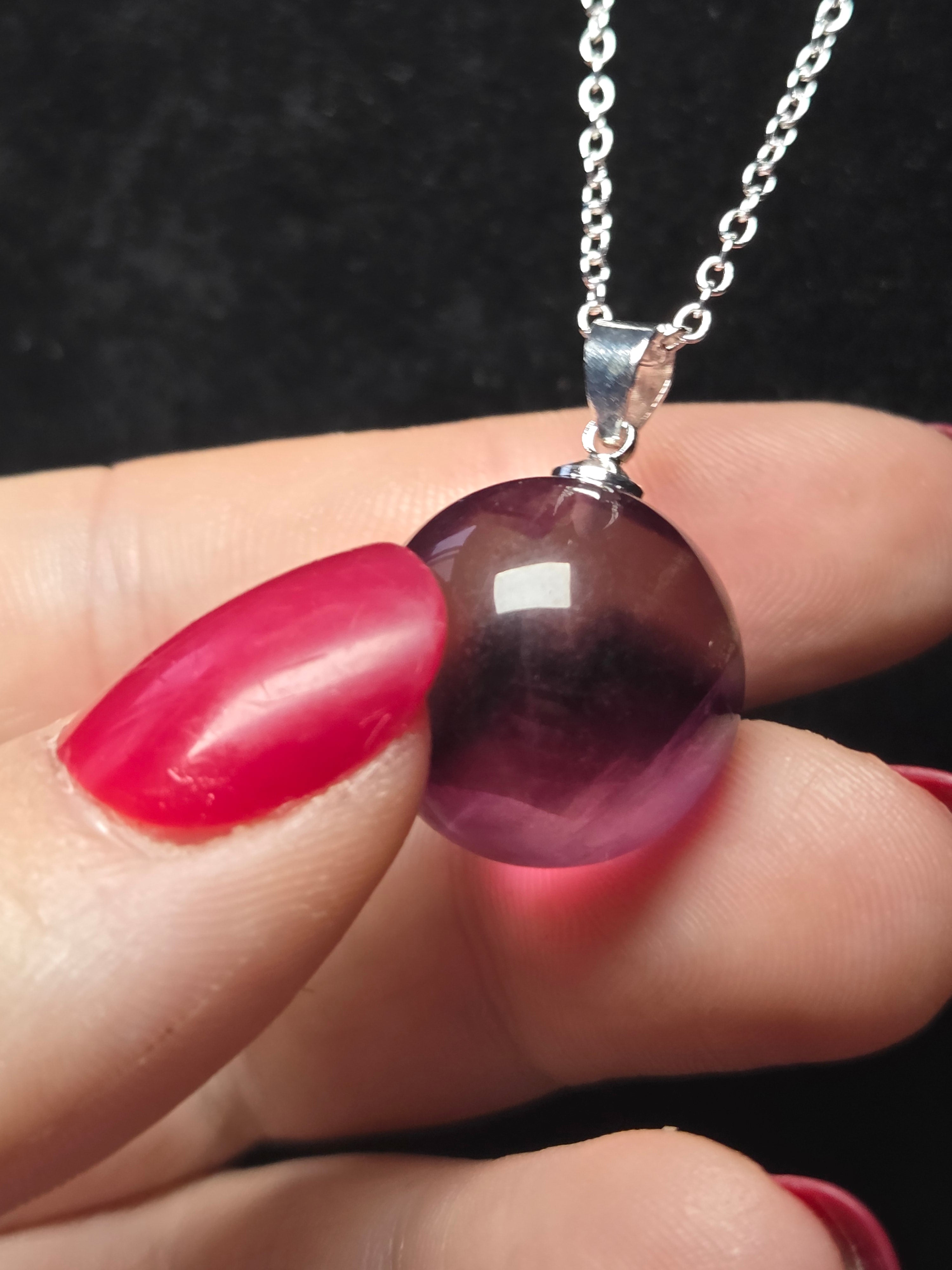 S925 Crystal  sphere necklace