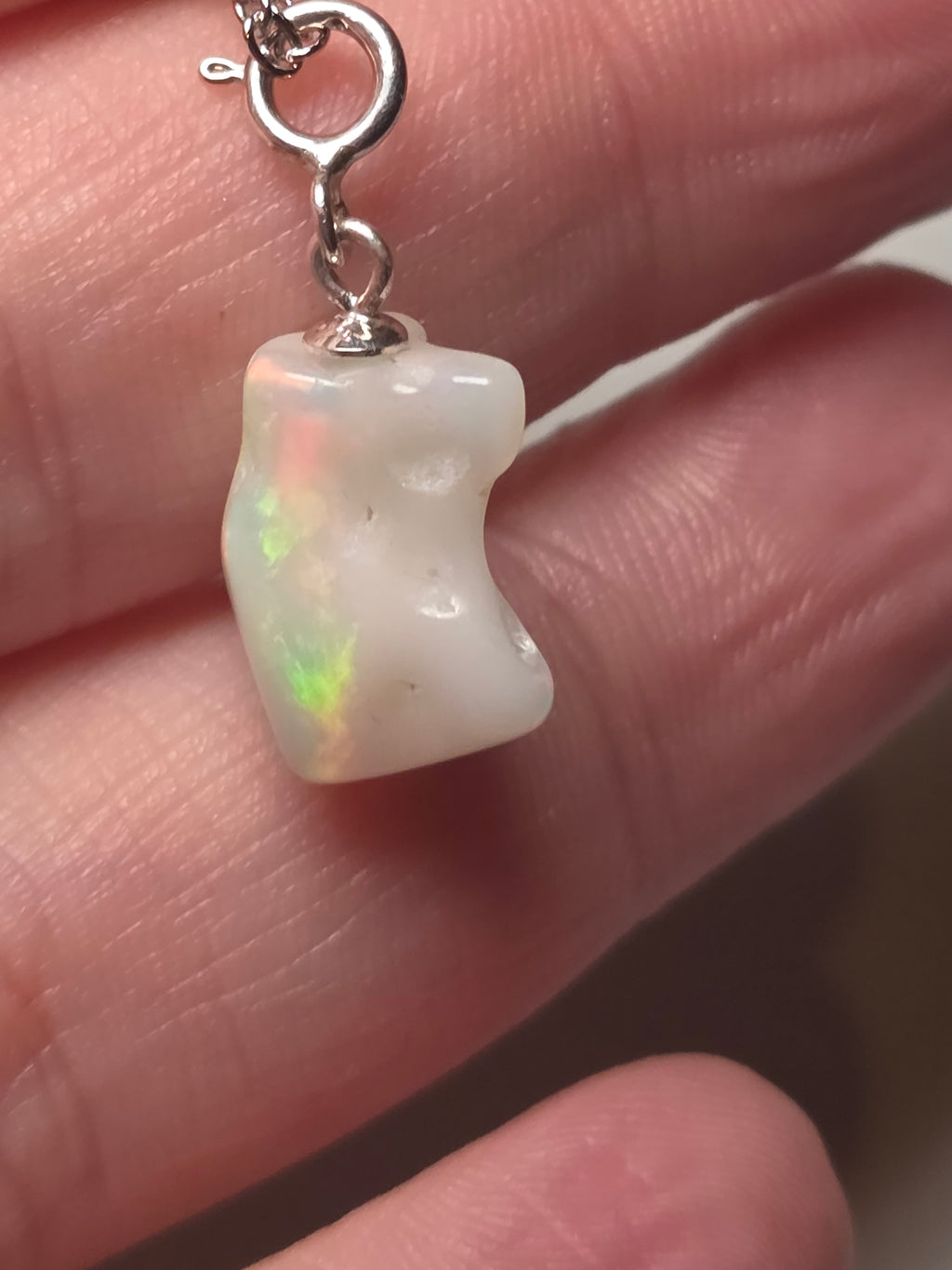 Ethiopian Opal crystal necklace