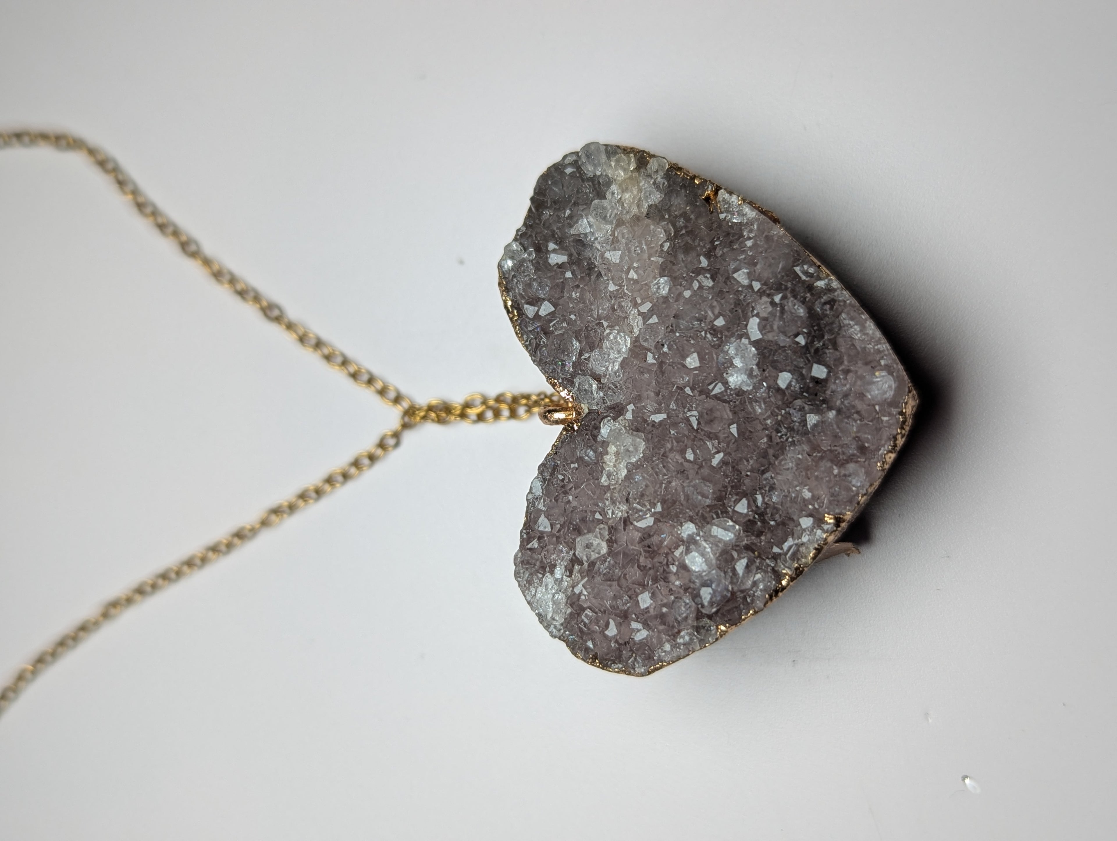 Amethyst crystal necklace