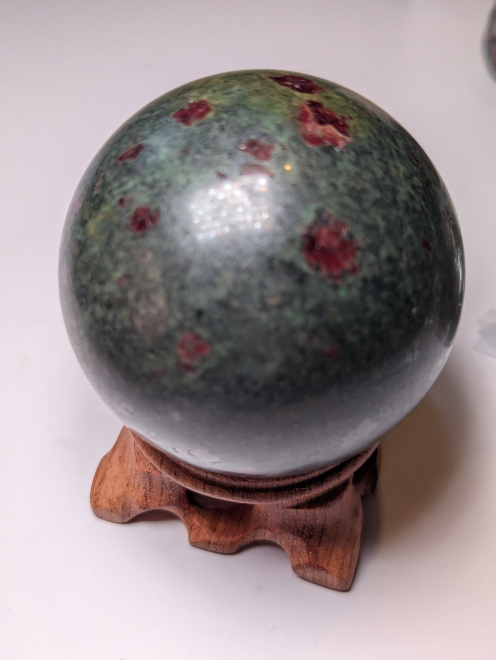 Garnet in frushite crystal sphere