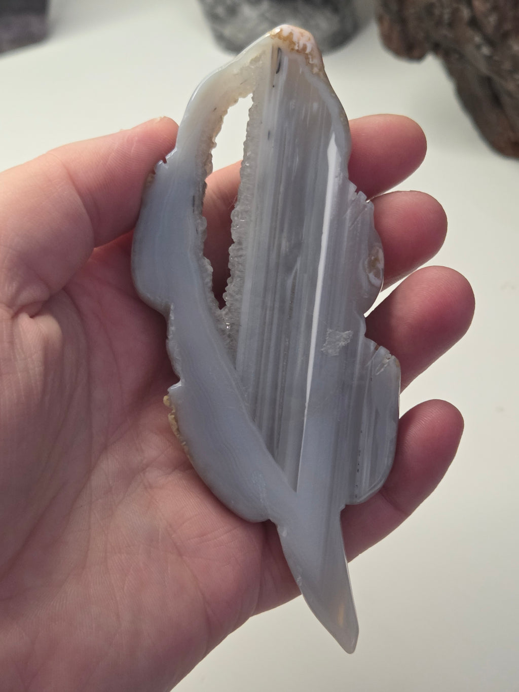 Duzy agate crystal crocodile carving