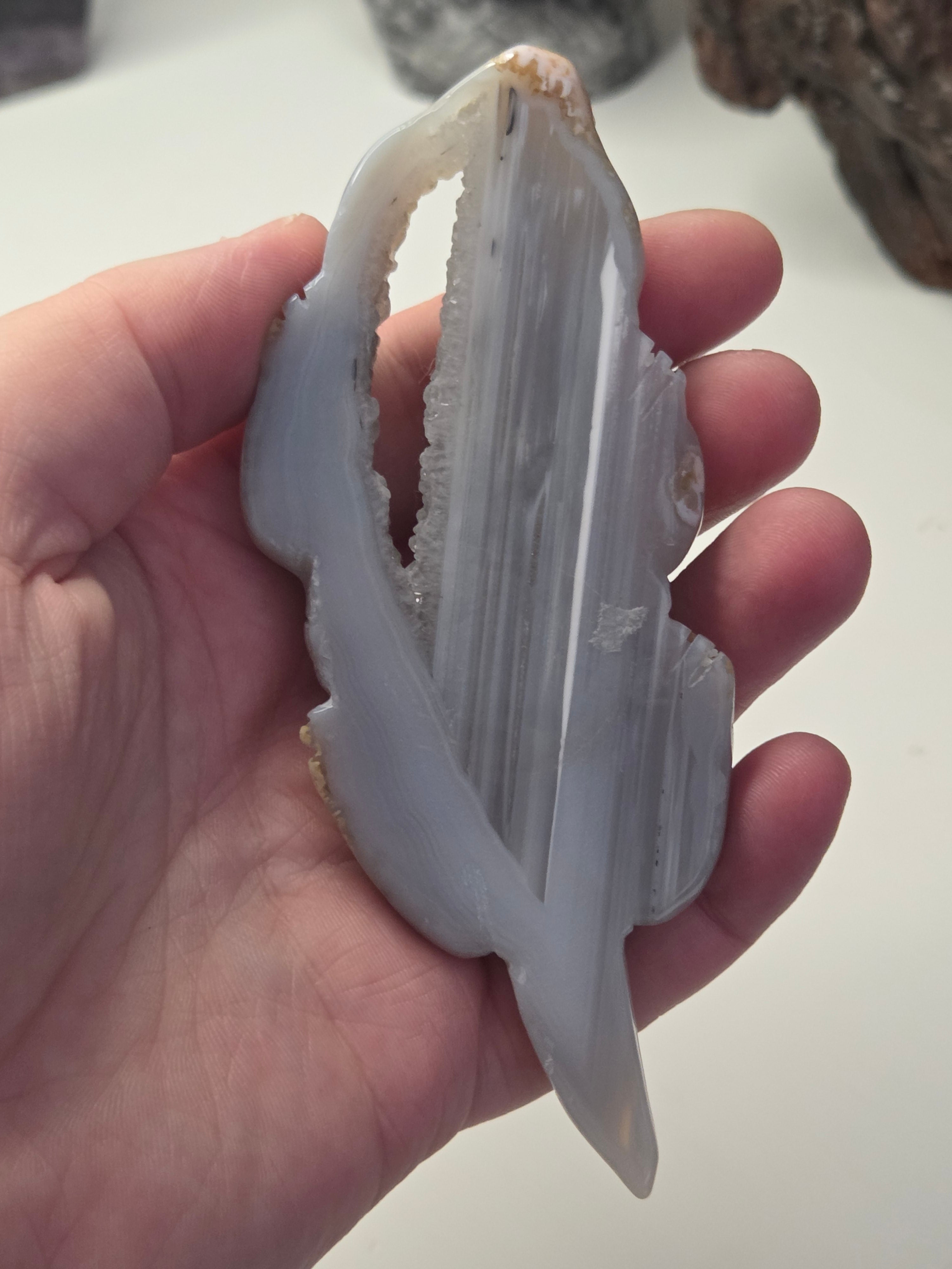 Duzy agate crystal crocodile carving