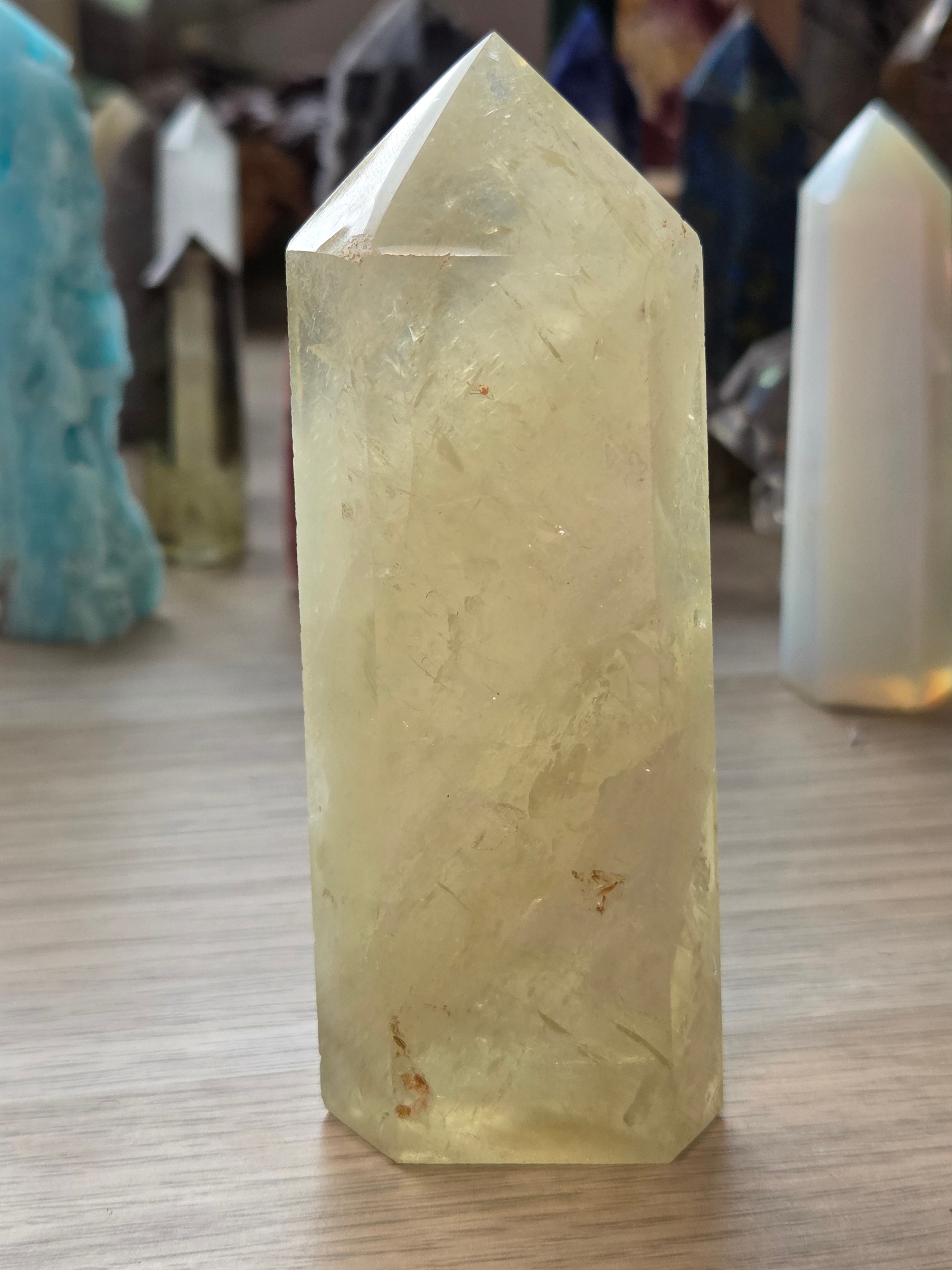 Citrine crystal tower