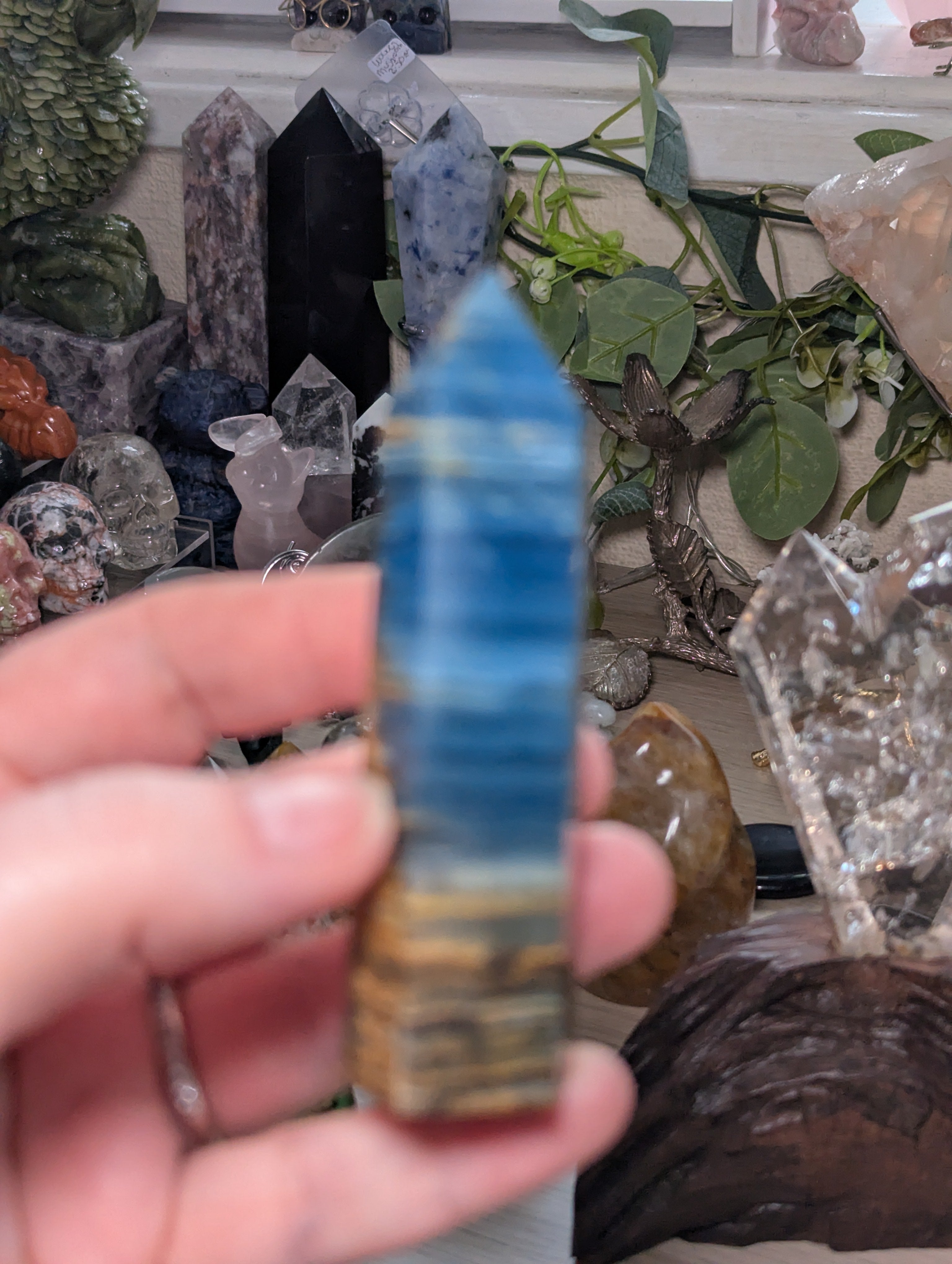 Blue onx crystal tower