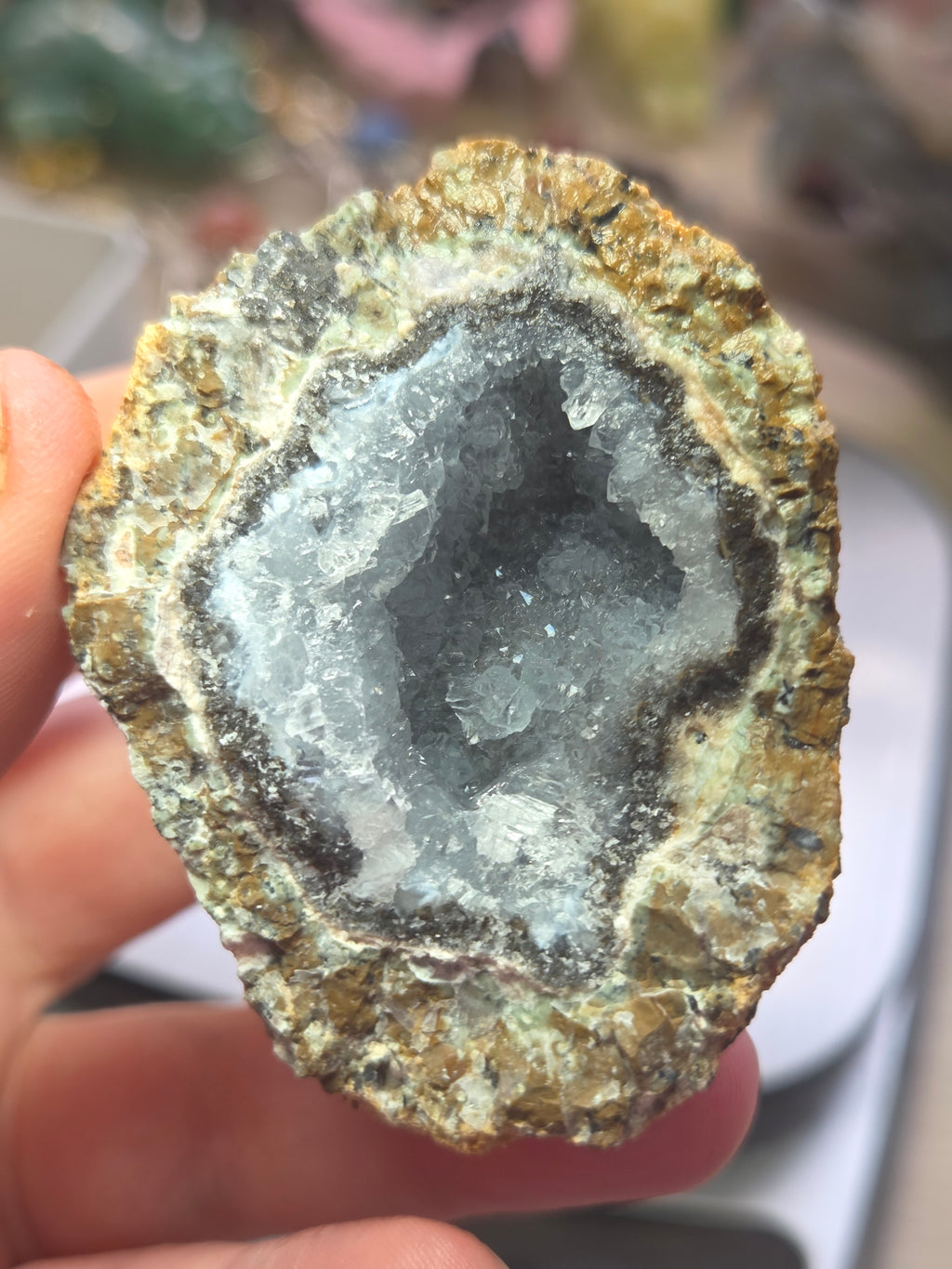 Raw Geode crystal specimen