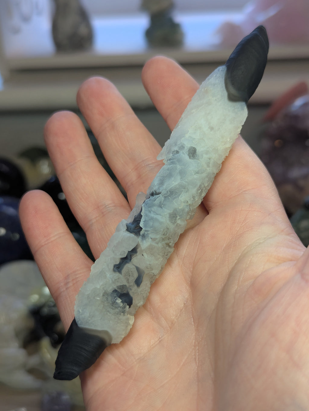 Gobi agate crystal wand