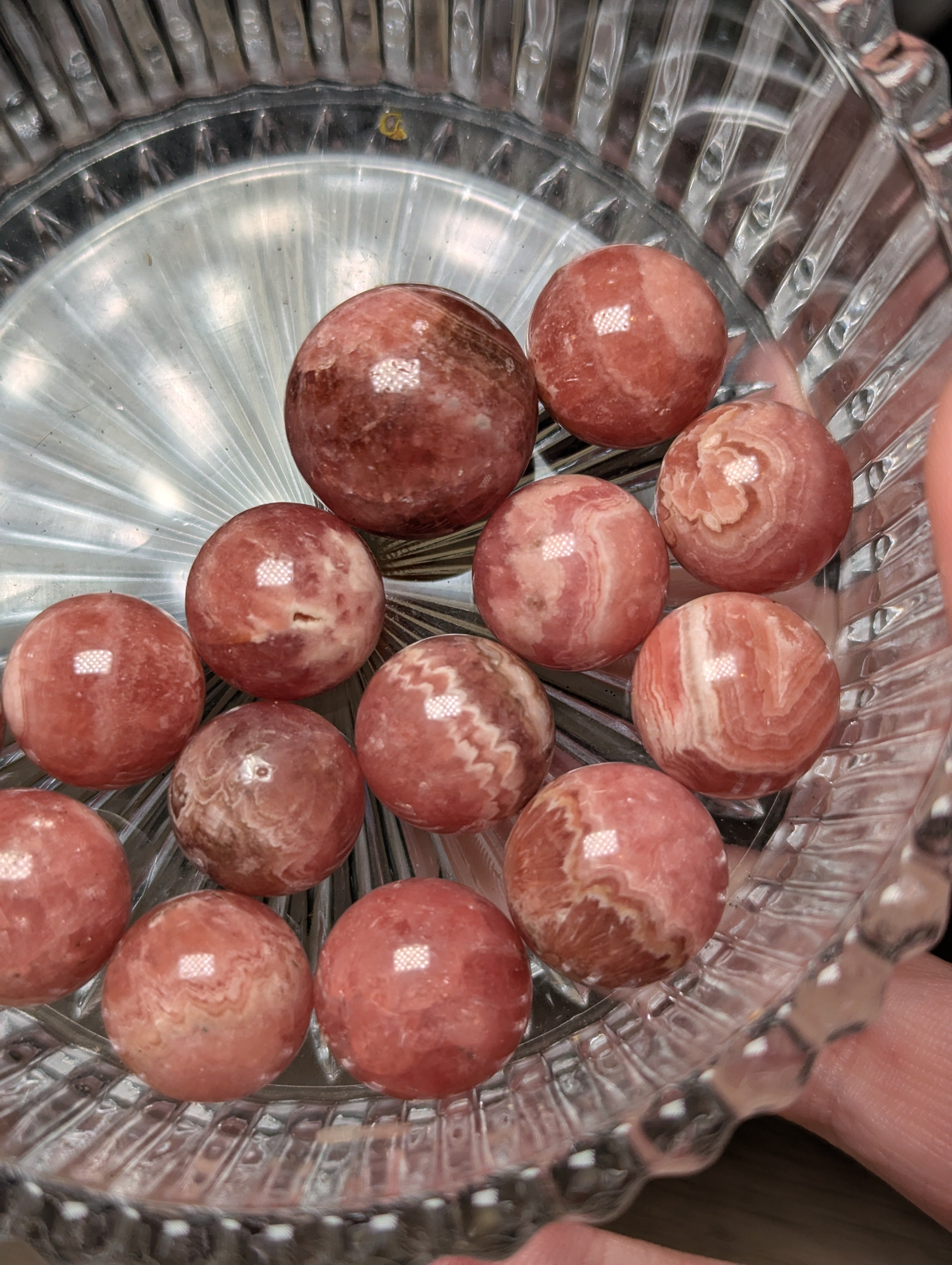Rhodacrosite crystal spheres
