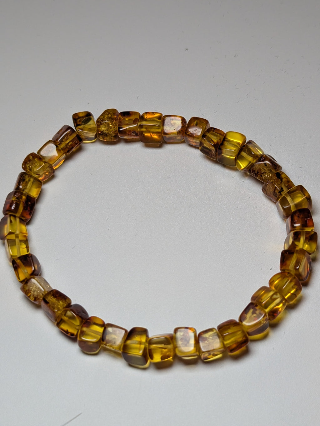 Amber beaded bracelet