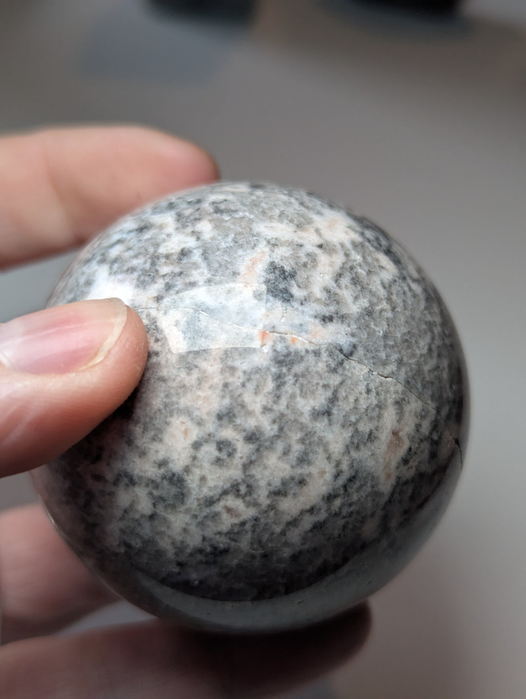 30% off at checkout  -Pink rhodonite crystal sphere