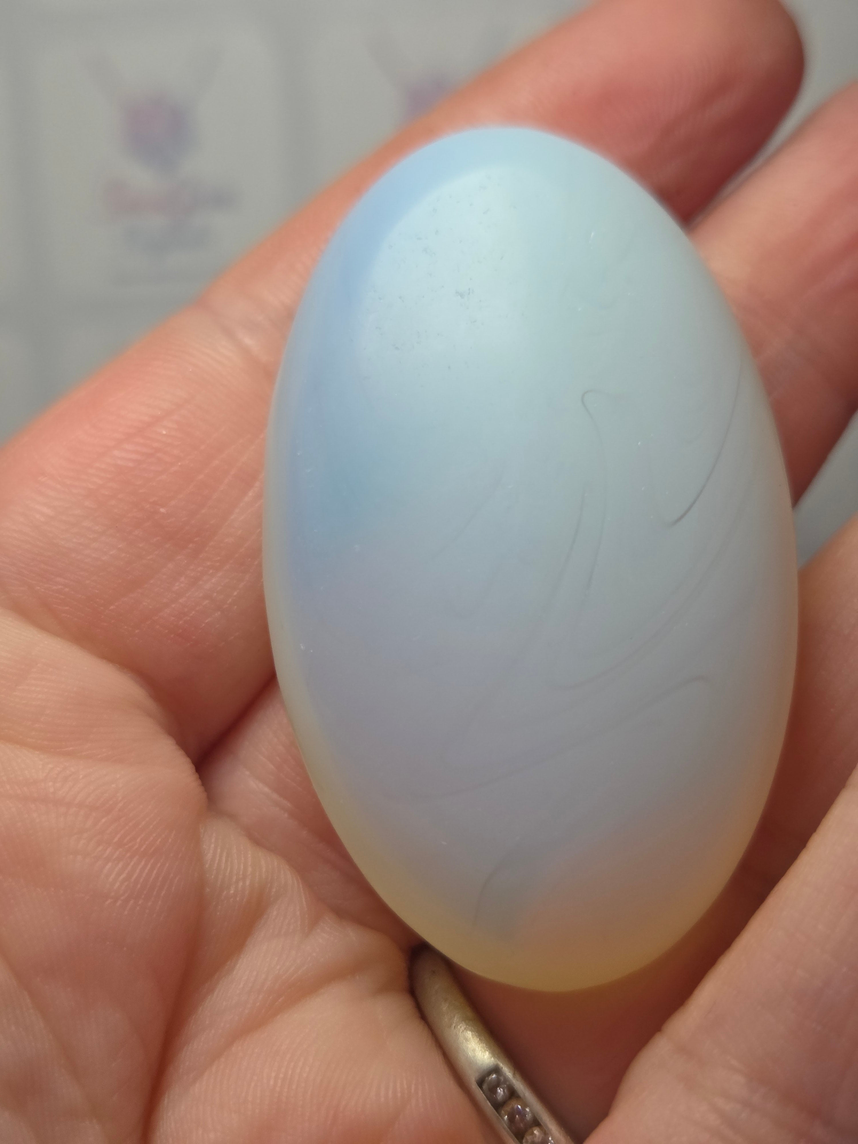 Opalite crystal palm stone