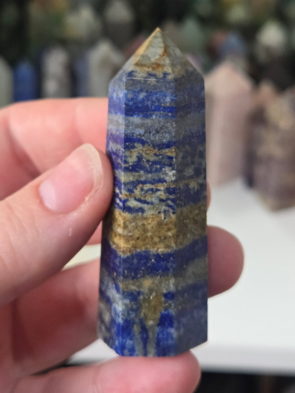 Lapis Lazuli crystal tower