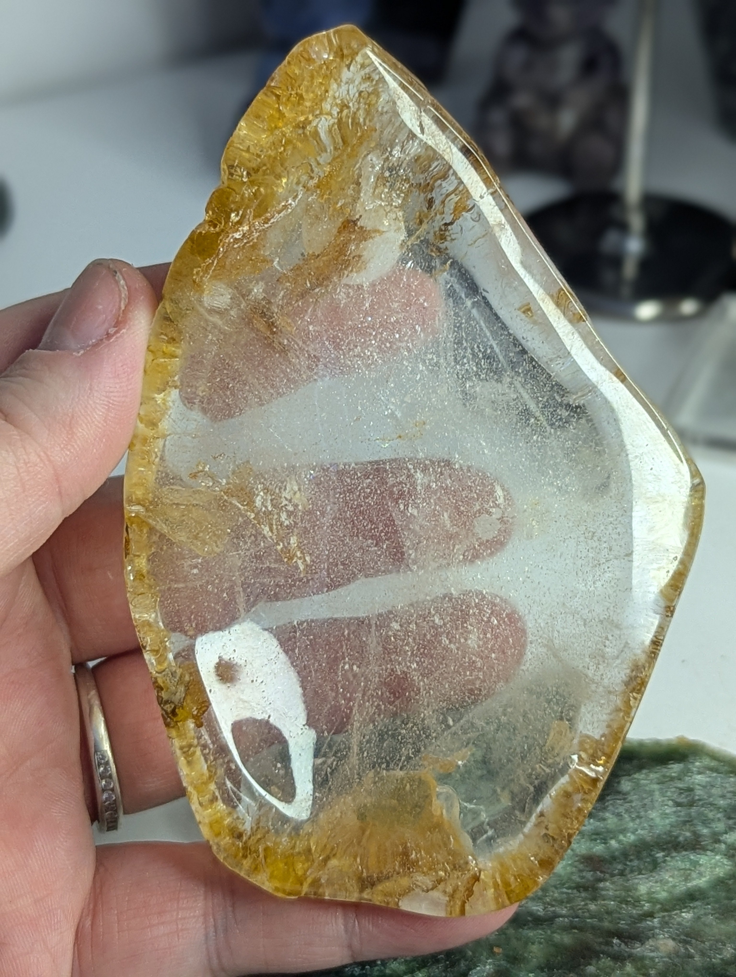 Golden healer crystal bowl