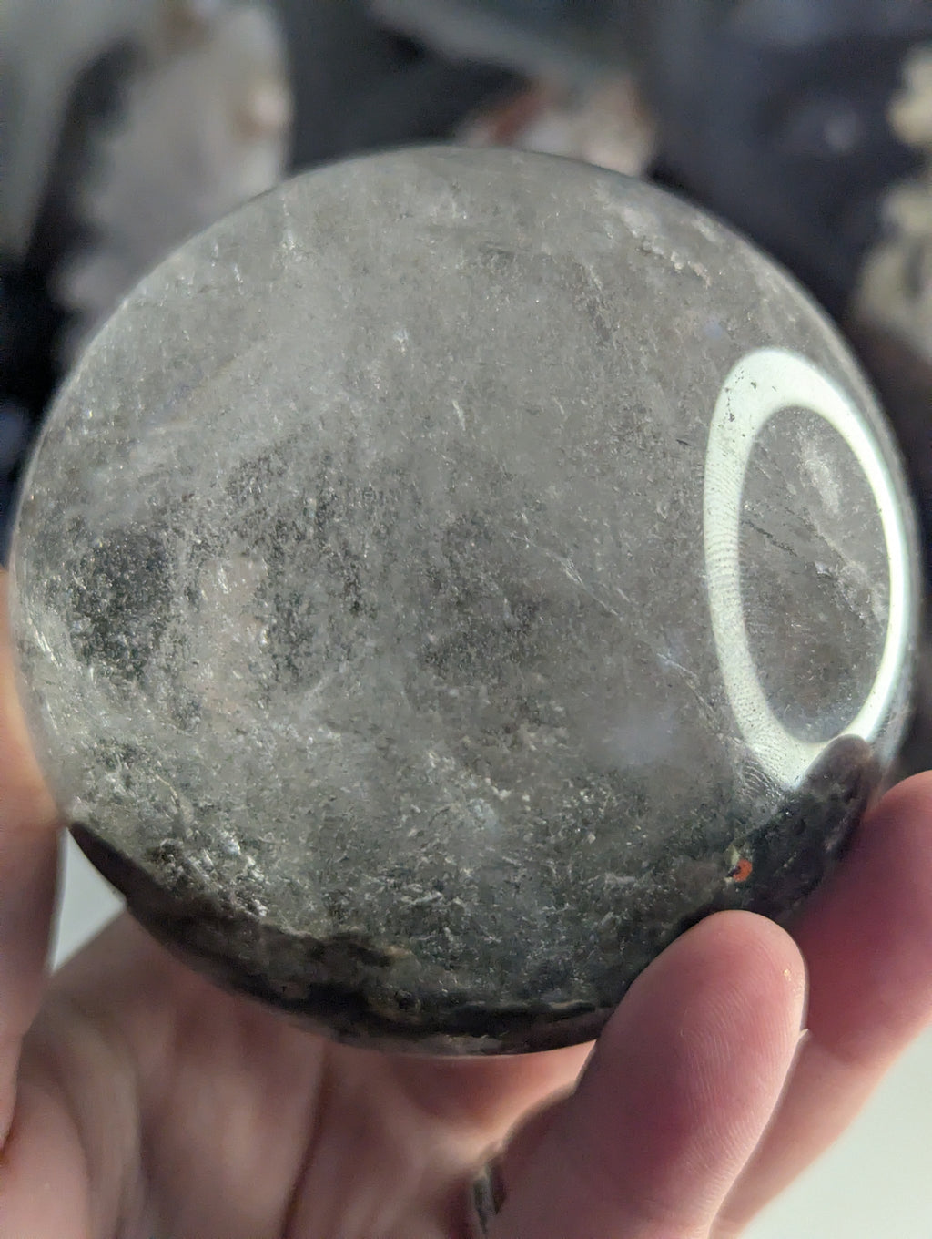 Amazing high Grade Garden quartz crystal sphere