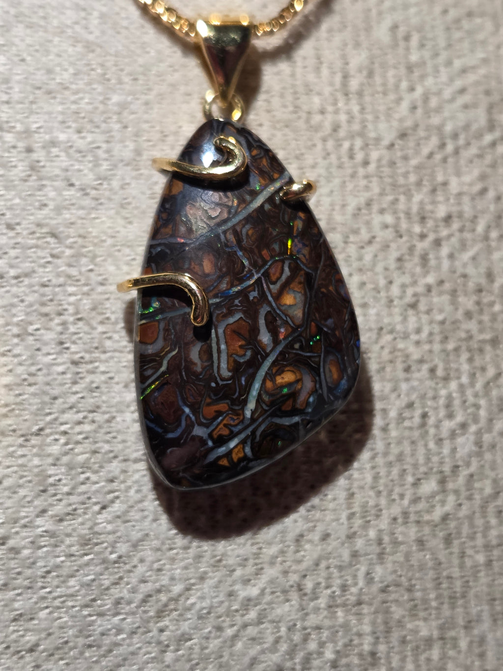 Amazing high quality S925 bolder opal necklace
