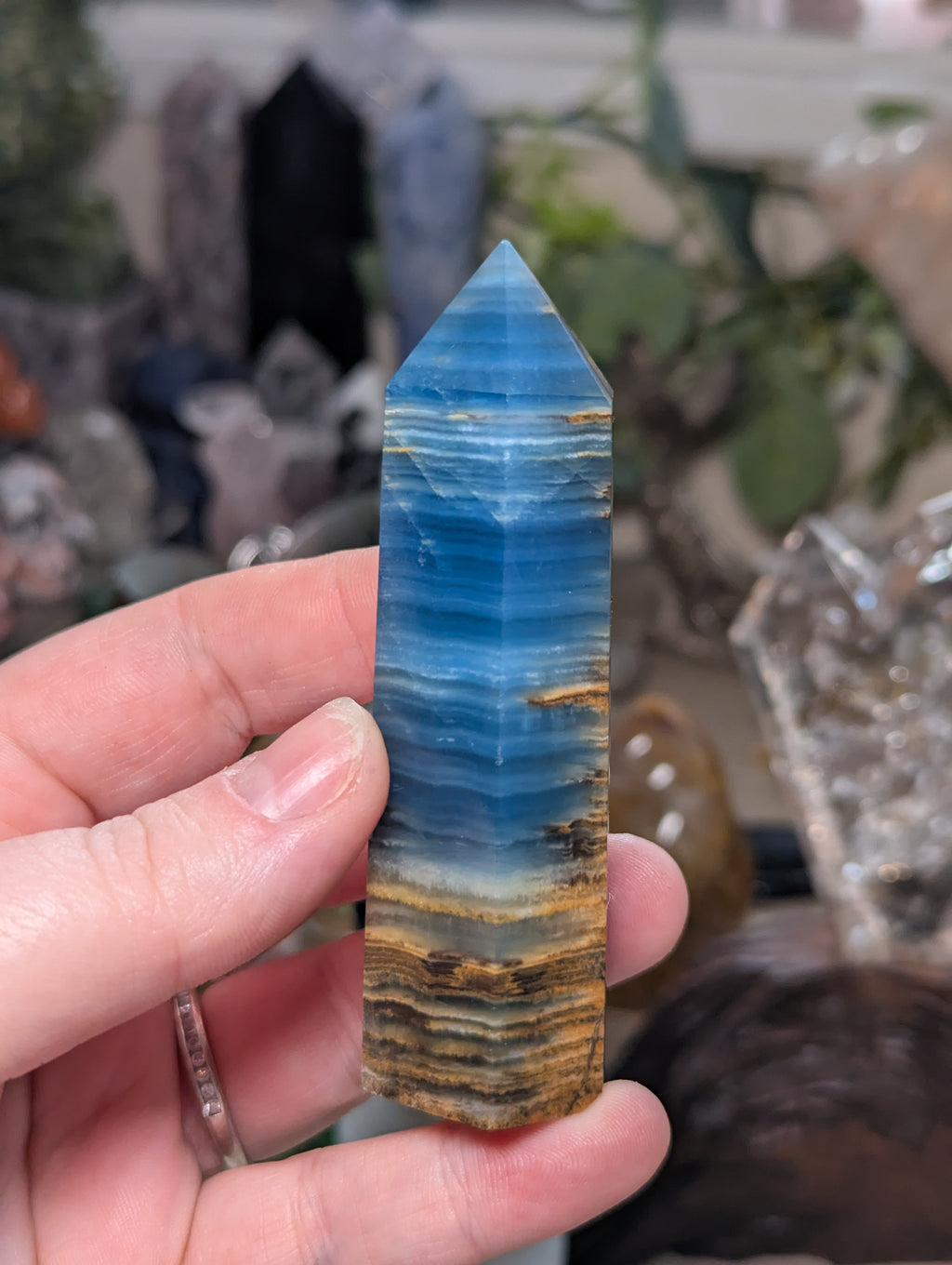 Blue onx crystal tower