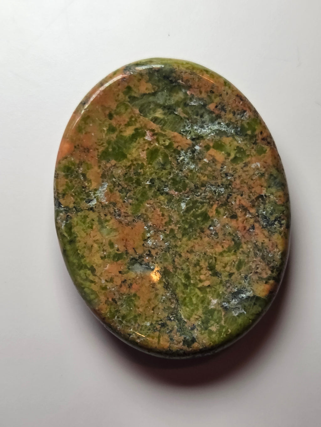 Unikite crystal worry stone