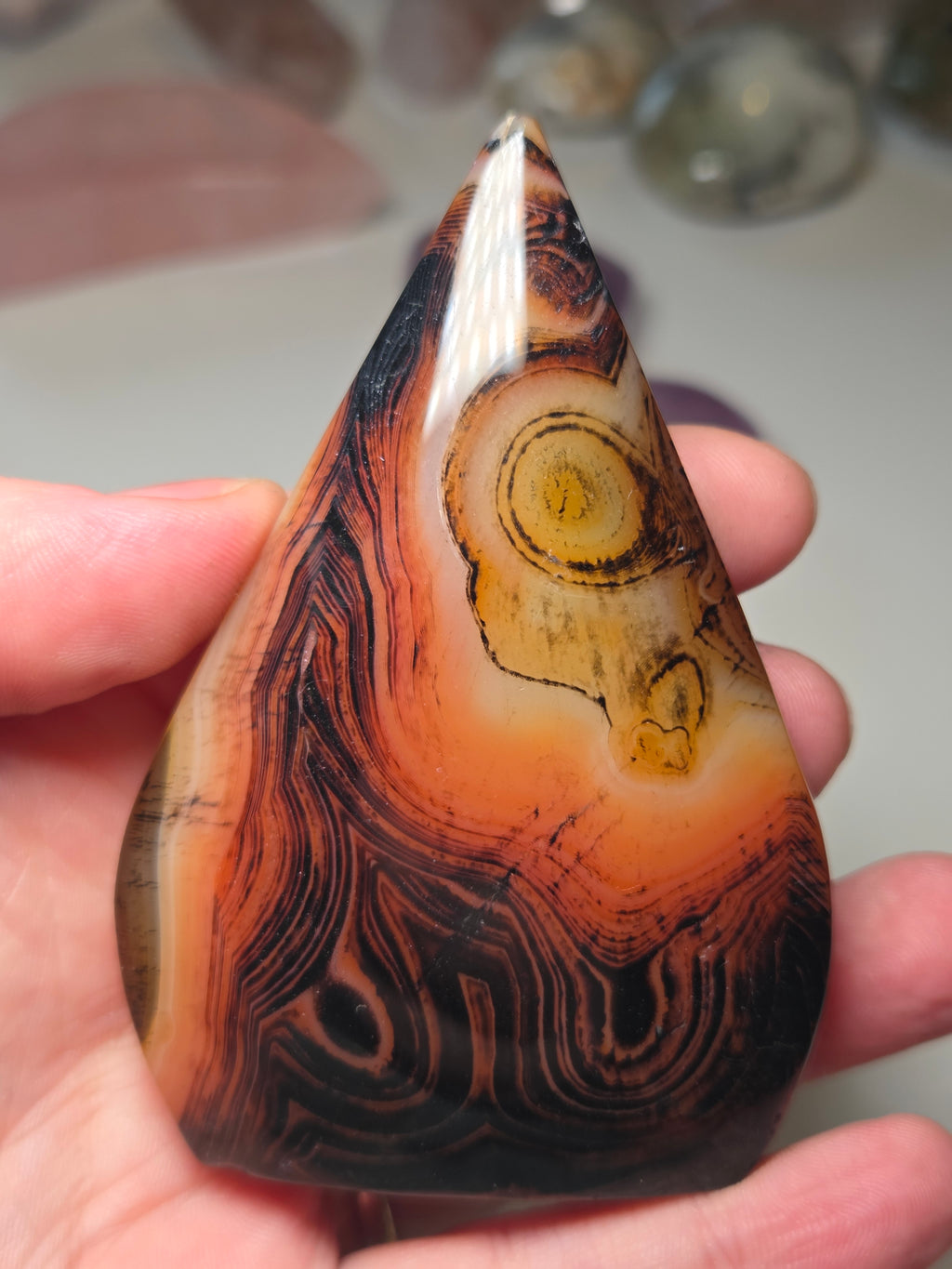 Sardonyx crystal Tear drop