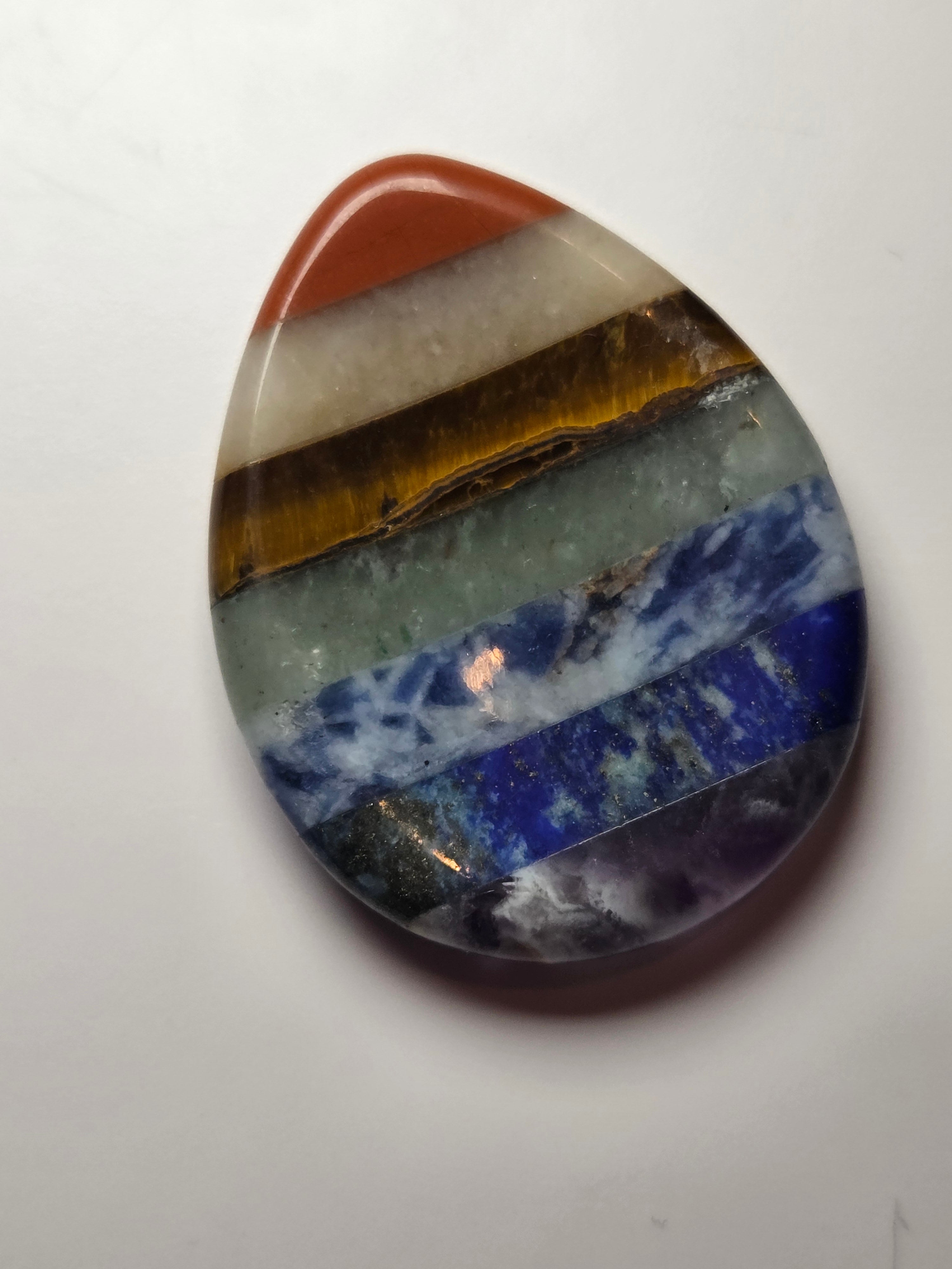 Chackra crystal worry stone crystal