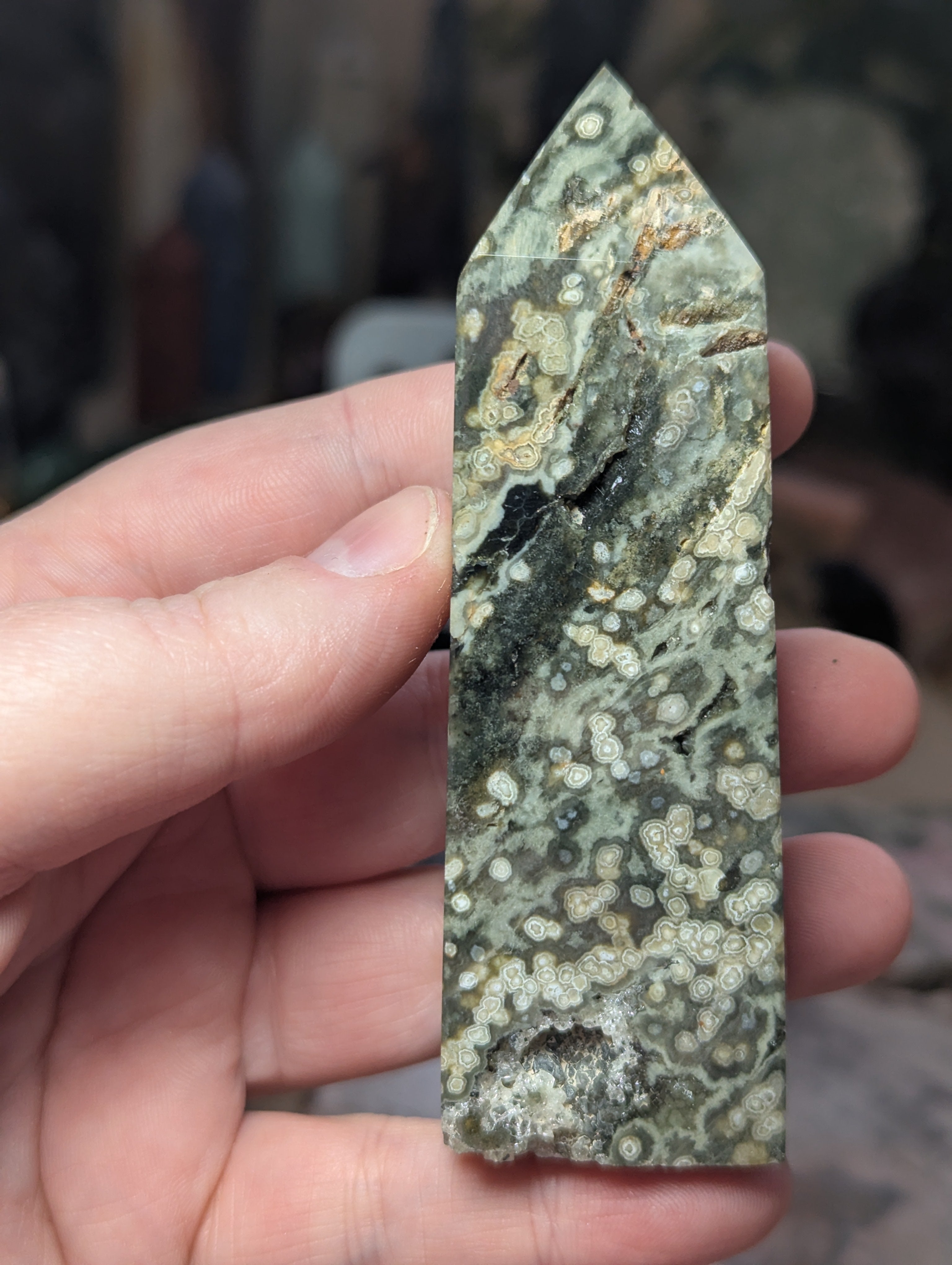 Thousand eye ocean Jasper crystal tower