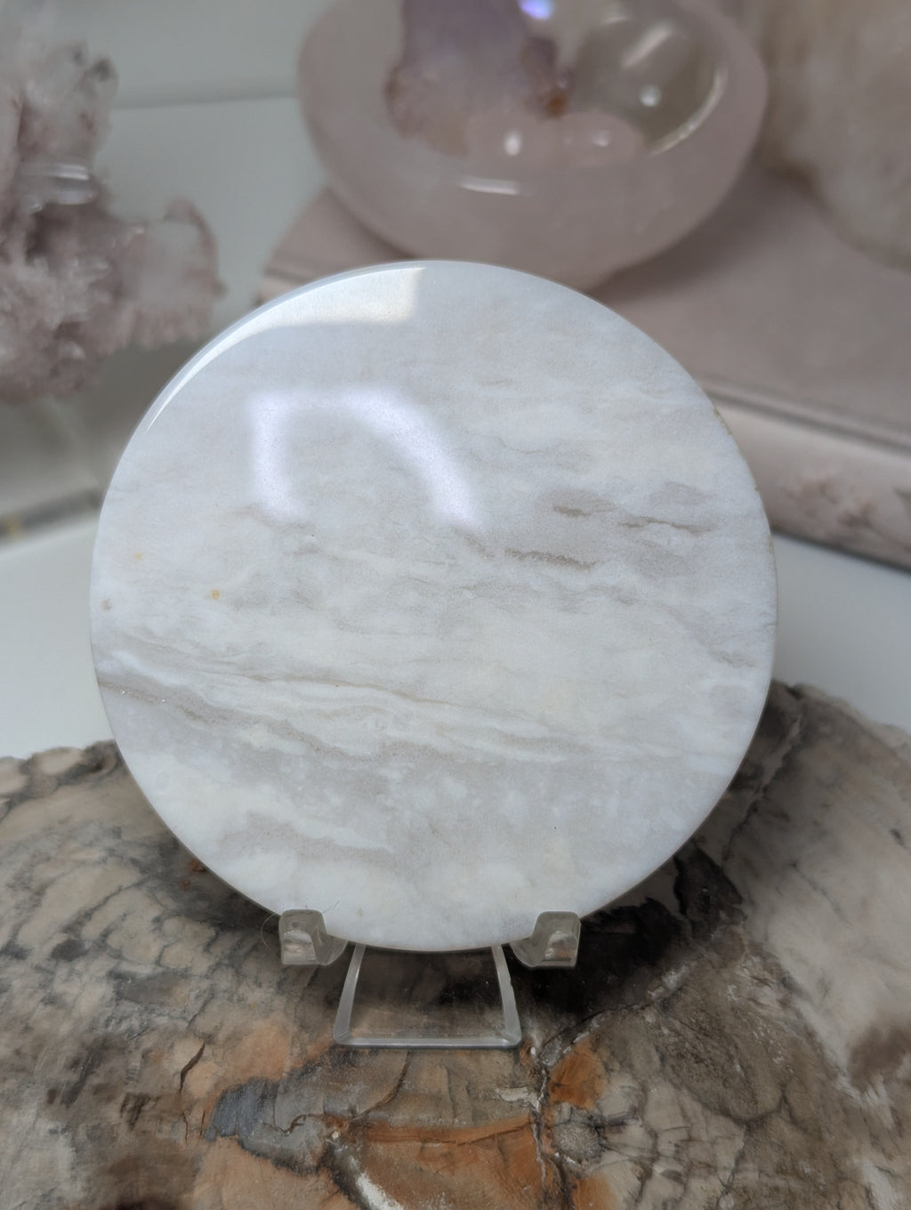 Agate round slice