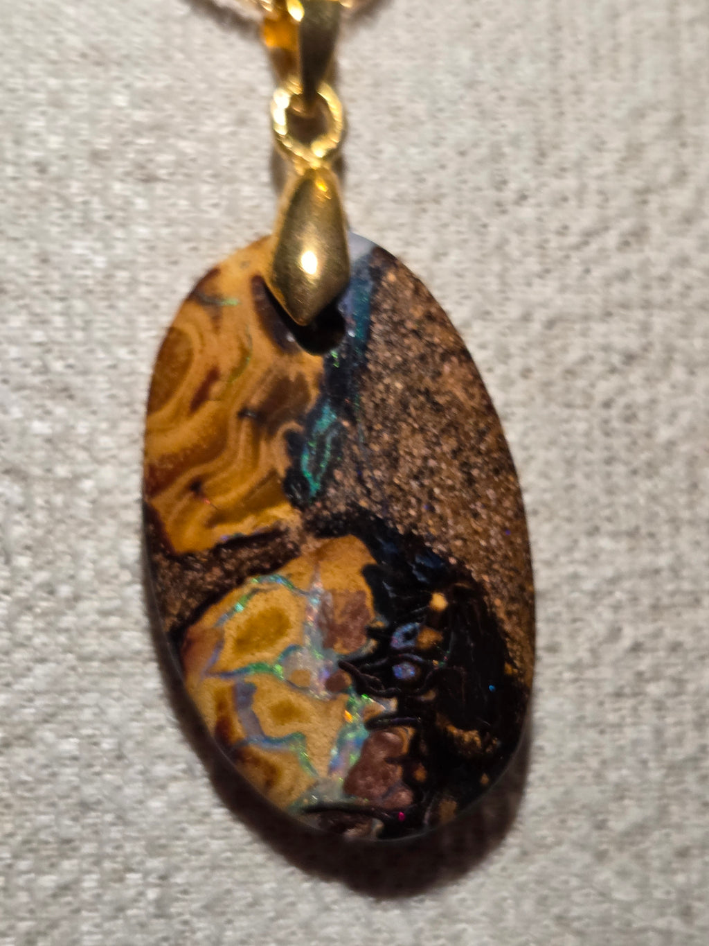 Amazing bolder Opal handmade necklace