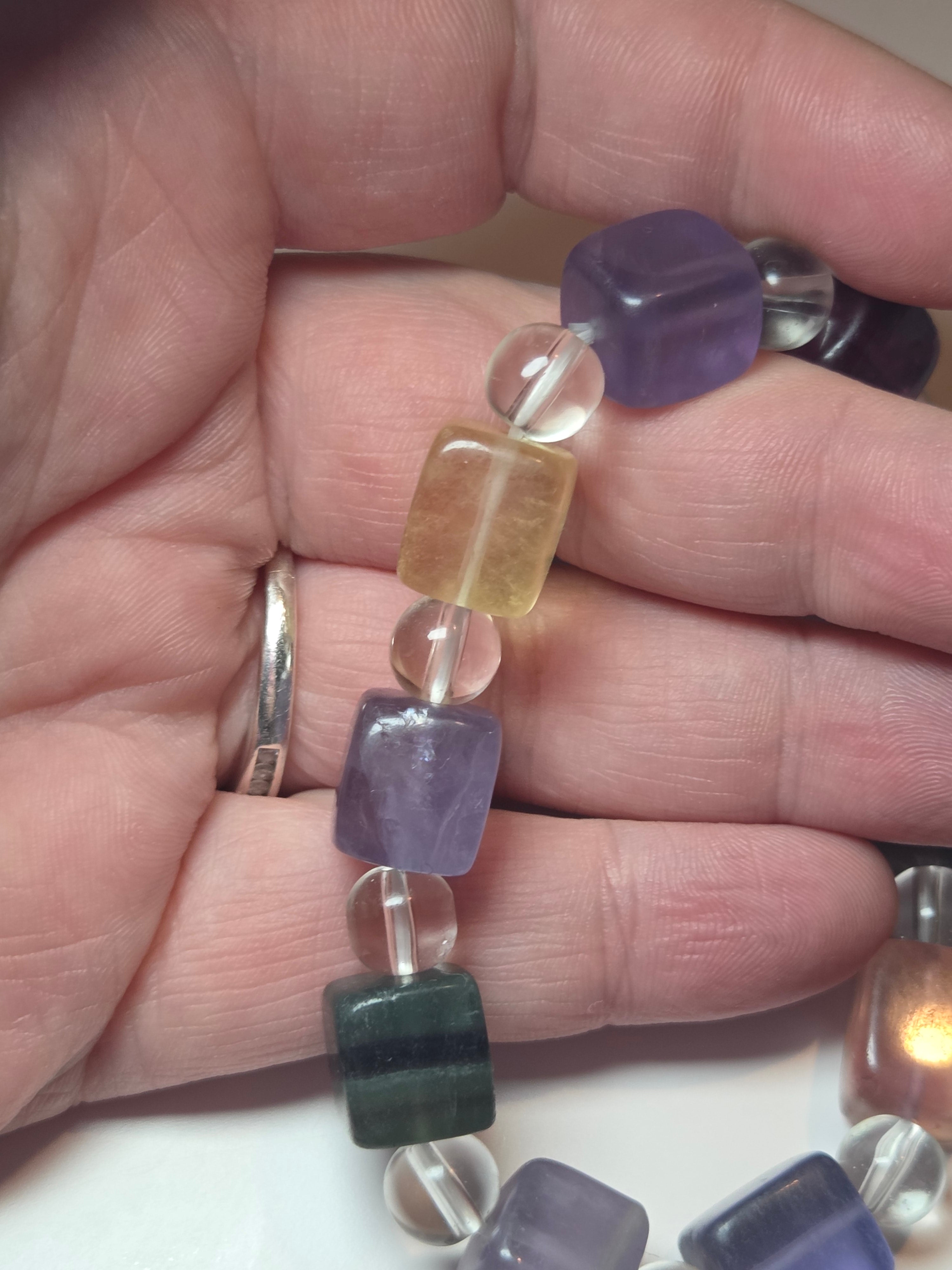 Flourite crystal bracelet