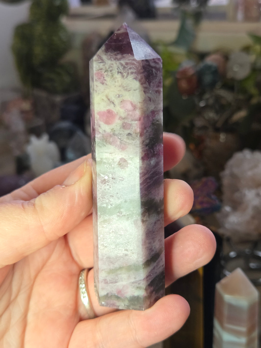 Unicorn crystal tower carving