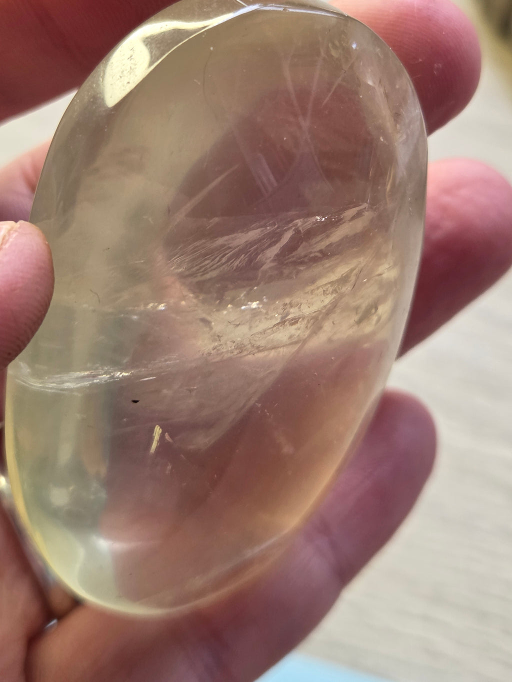 Natural Citrine crystal palm stone grade AAAA
