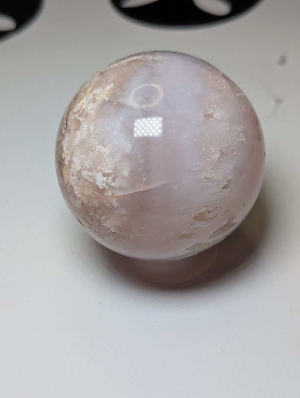 Pink Amethyst crystal sphere