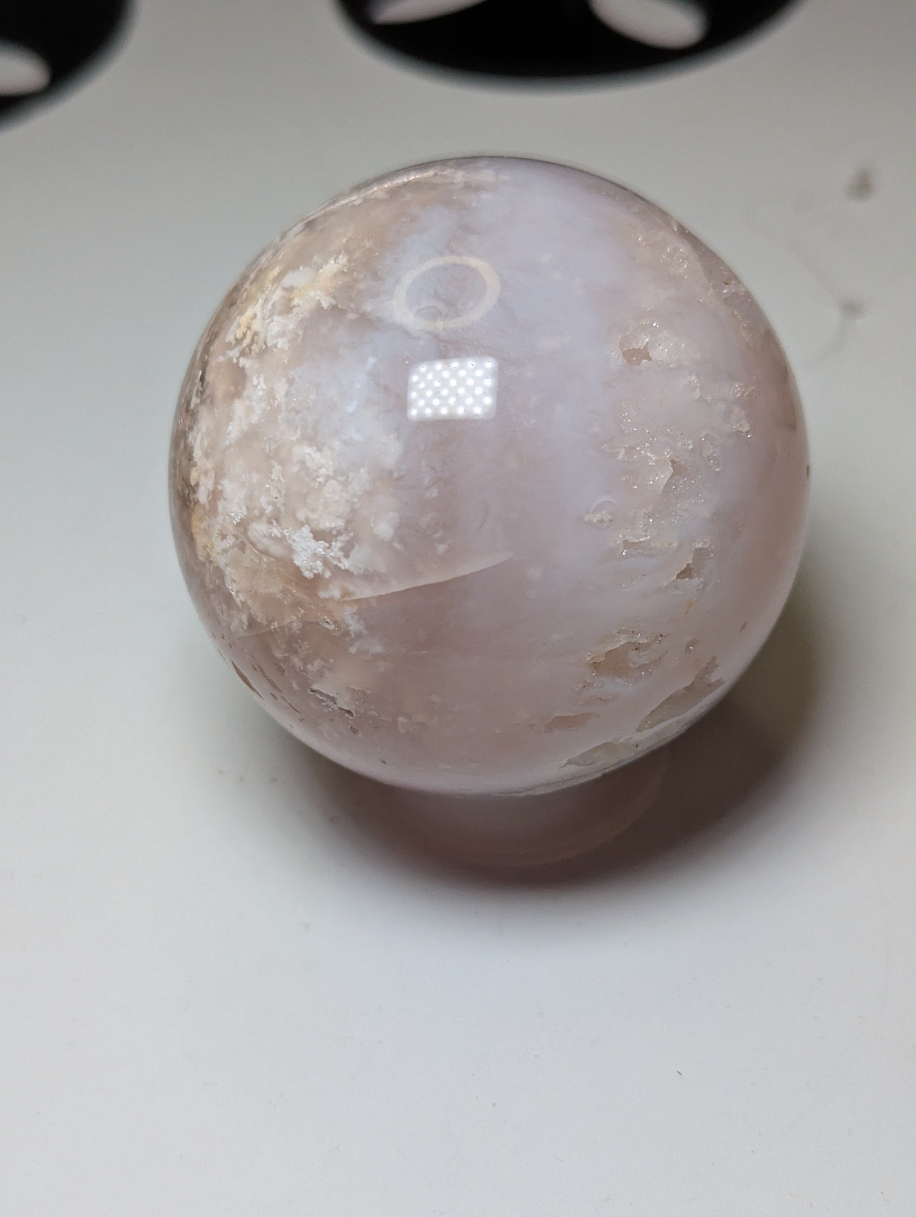 Pink Amethyst crystal sphere