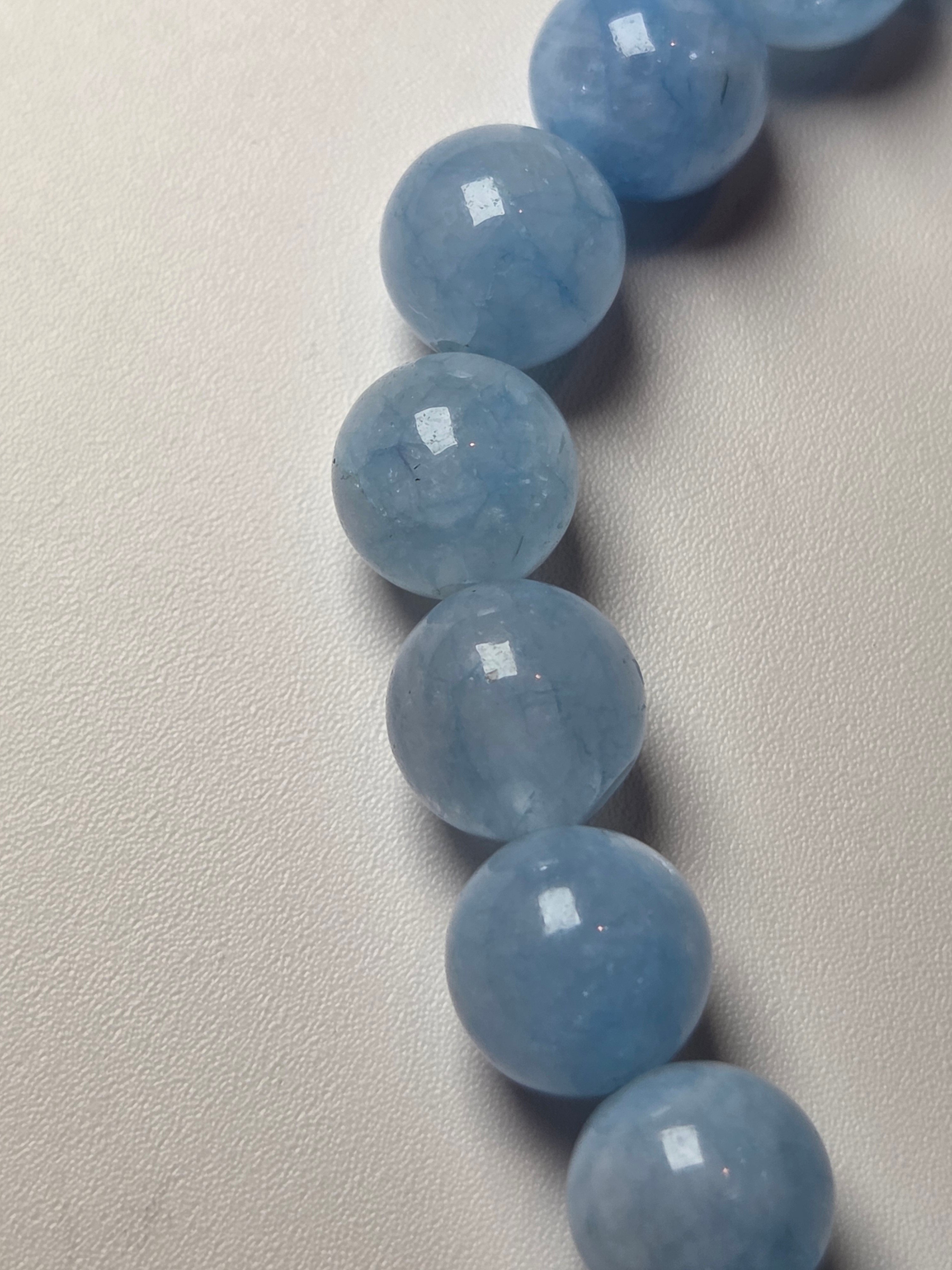 Aquamarine crystal bracelet