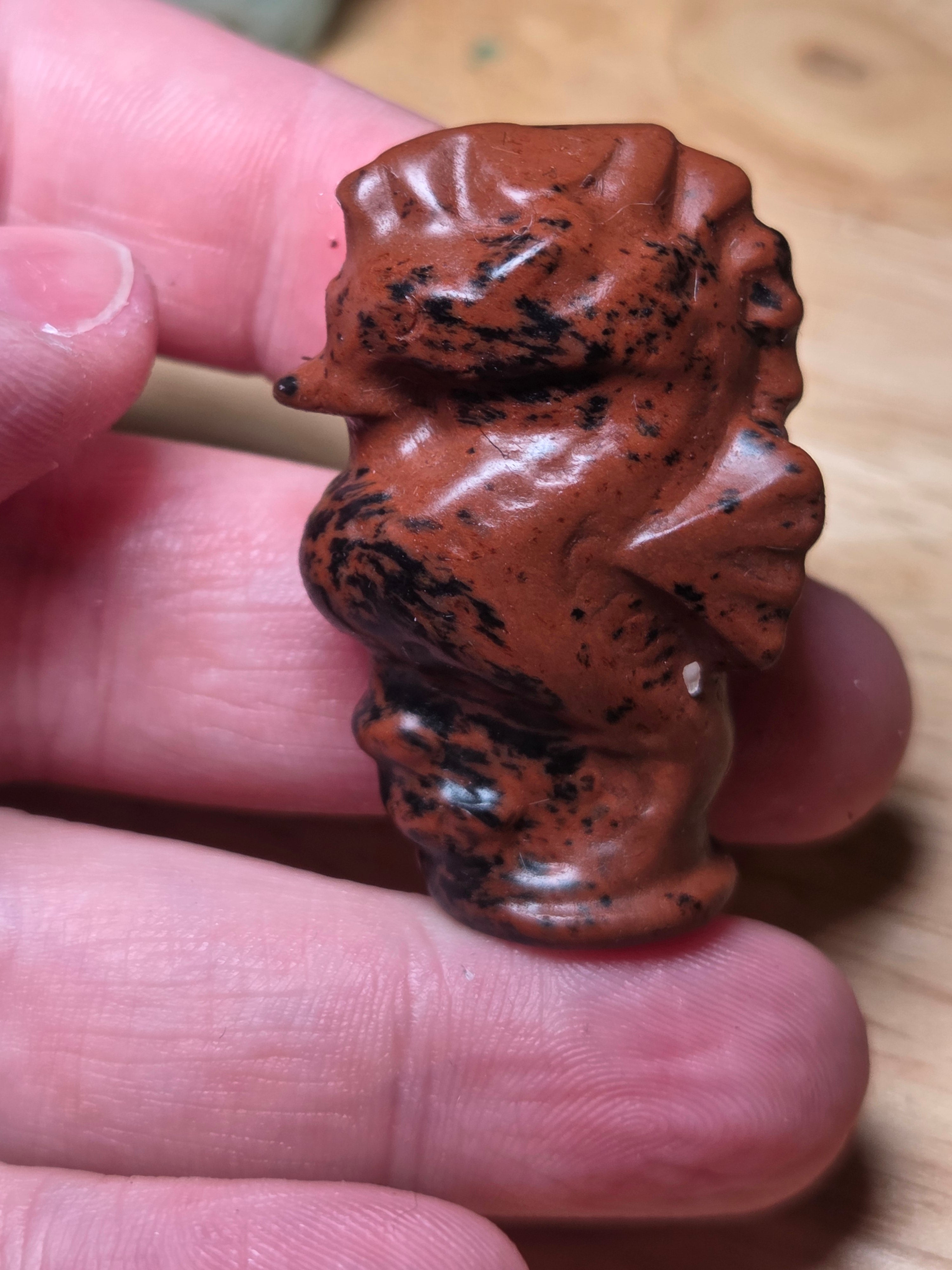 Mahogany Obsidian crystal sea horse