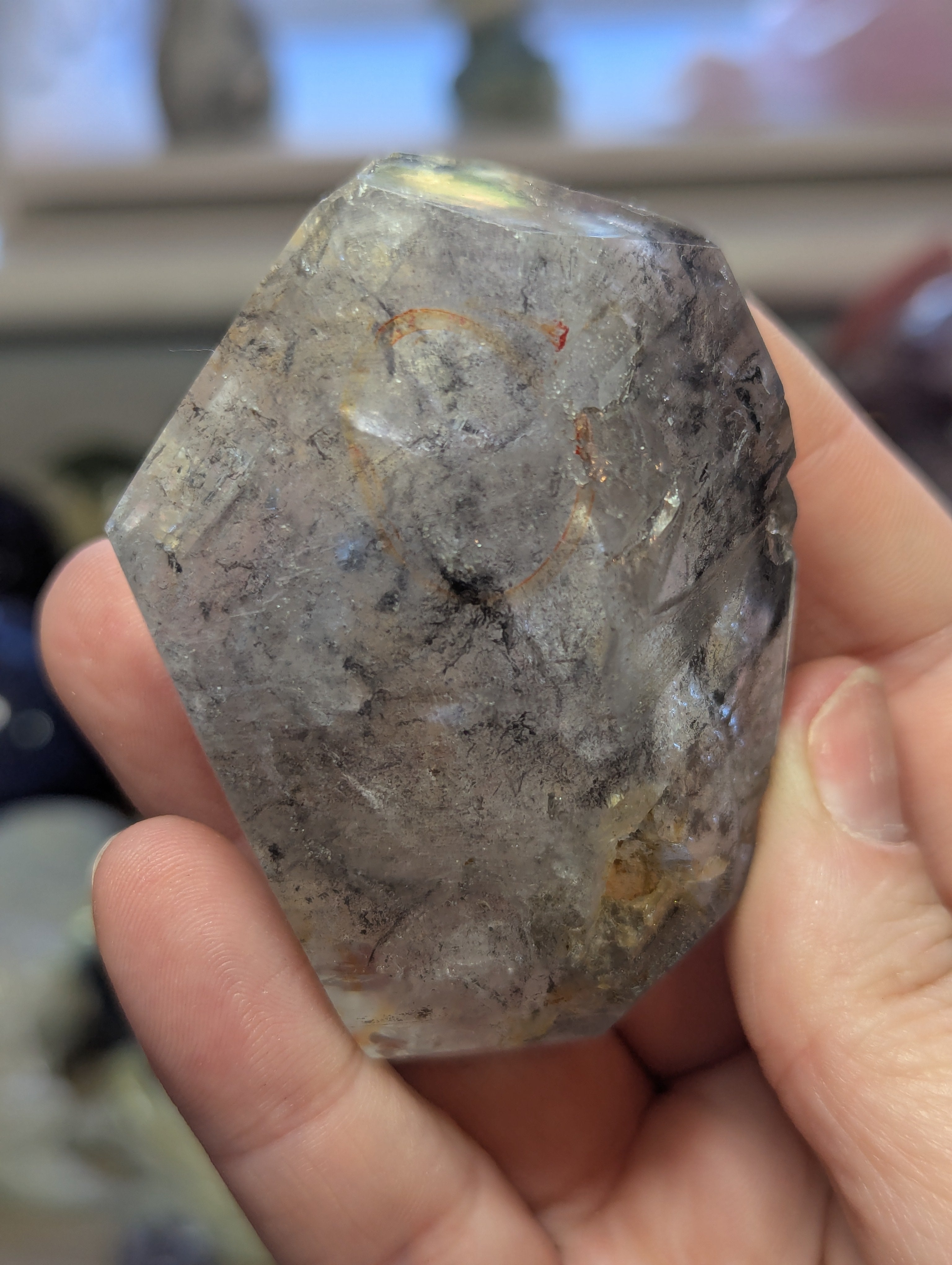 Enhydro crystal specimen