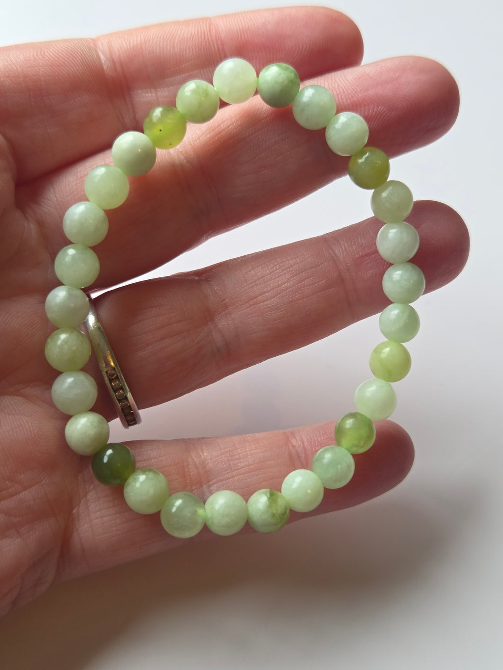 Green jade crystal bracelet 4-6mm
