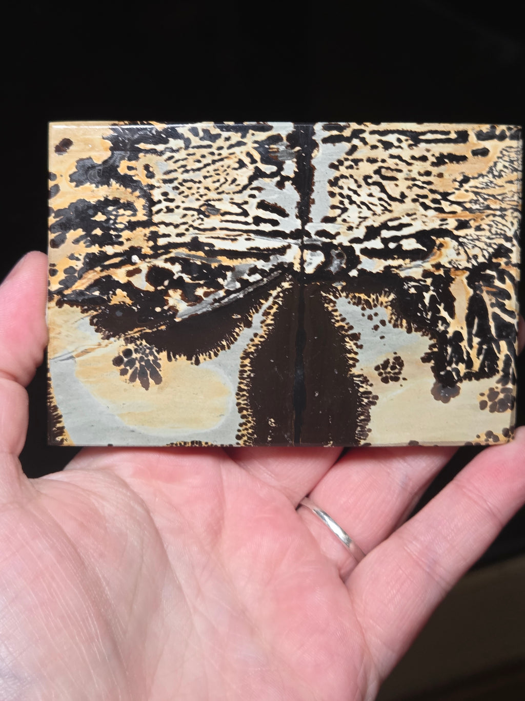 Picture Jasper crystal Slice carving