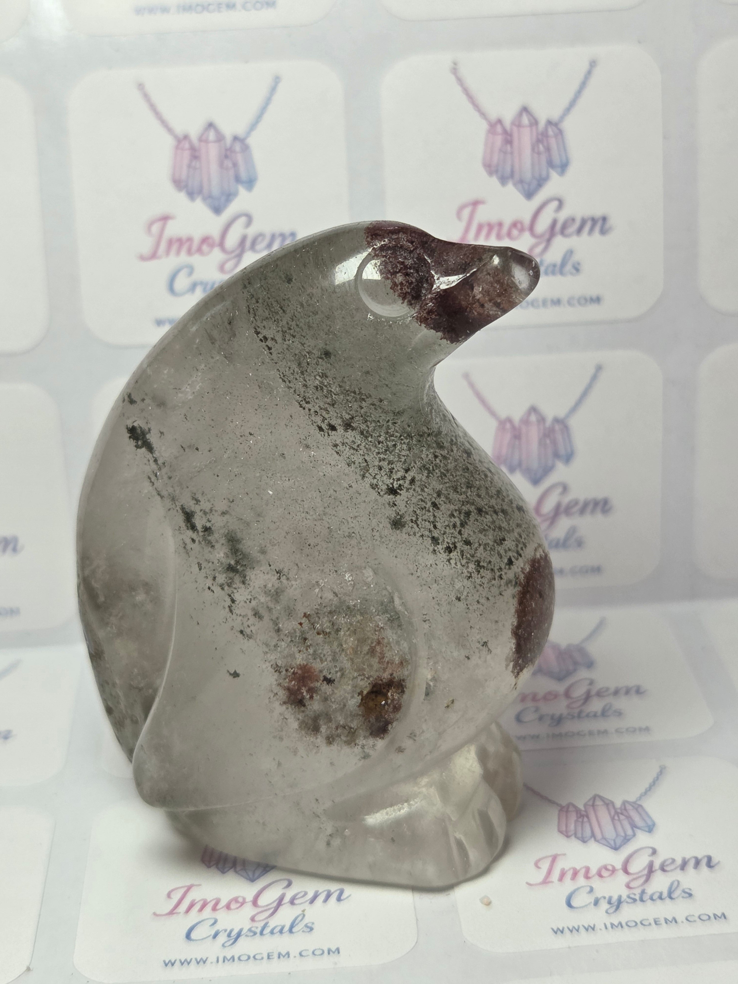 Hospital Garden quartz crystal fat penguin