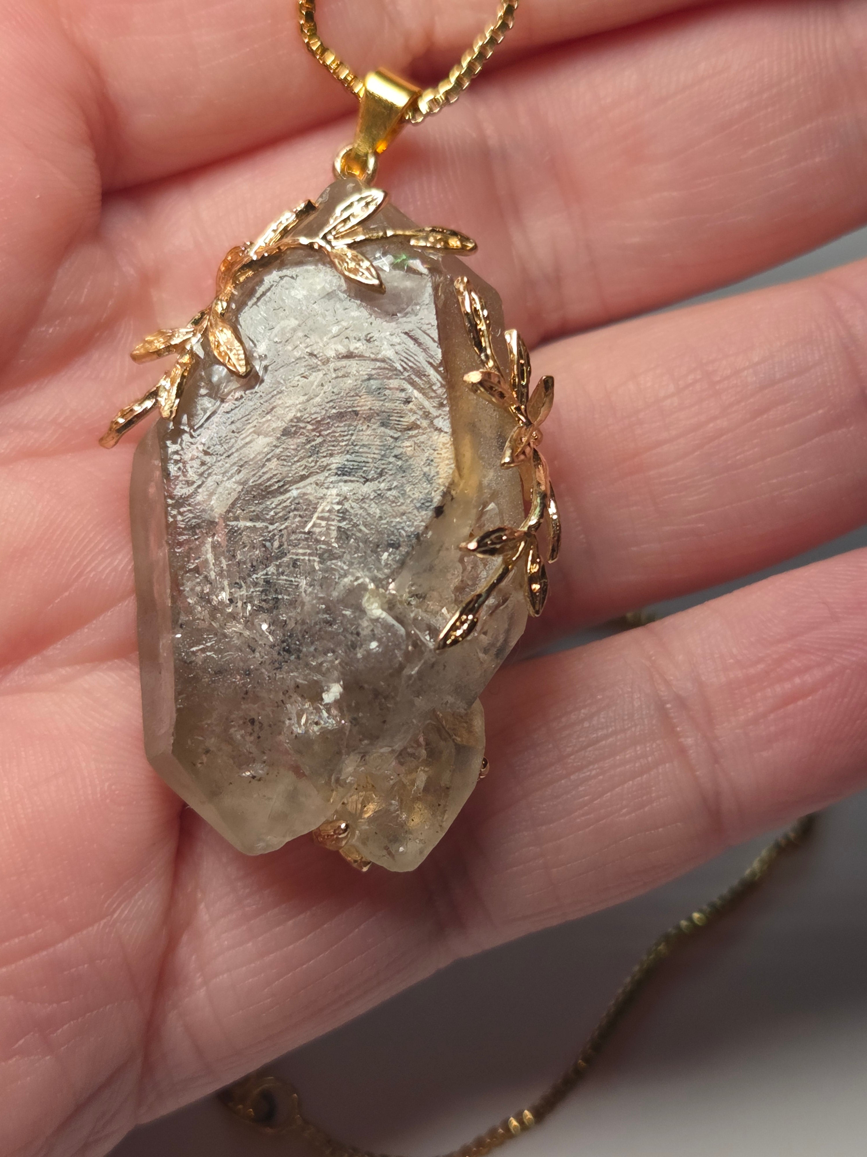 Enhydro crystal  handmade  necklace