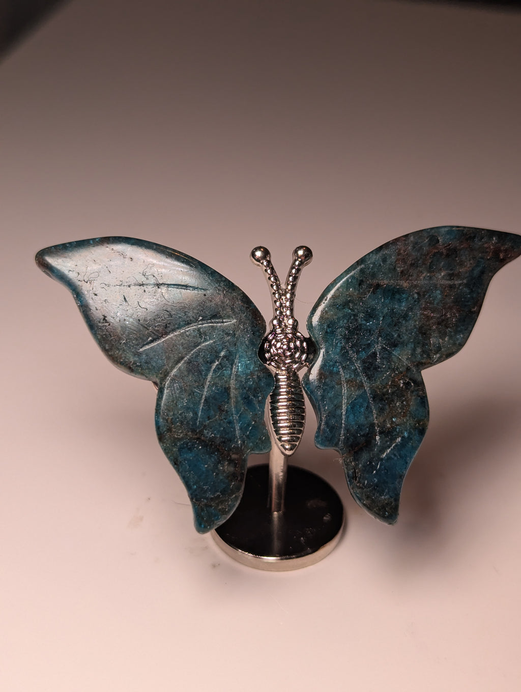 Crystal butterfly carving