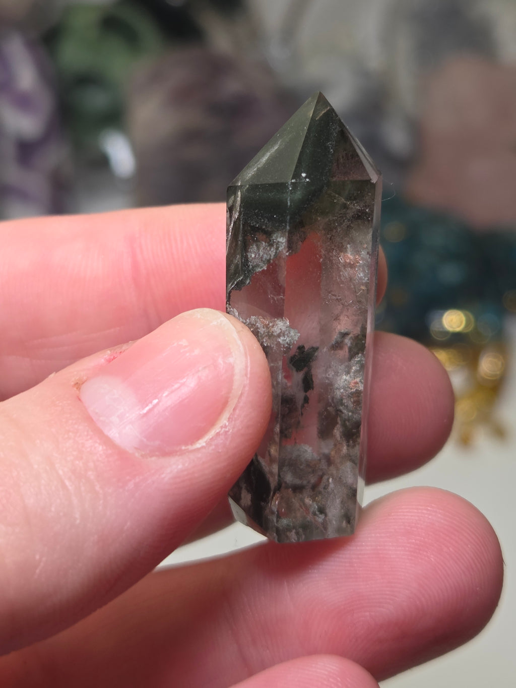 Mini garden quartz crystal tower  several avaliable one will be chosen at random