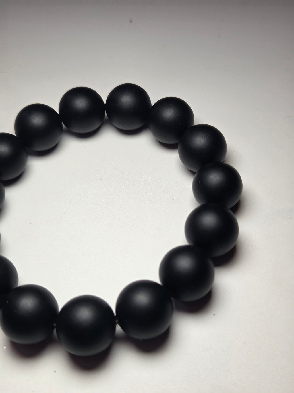 Matt Obsidian crystal bracelet